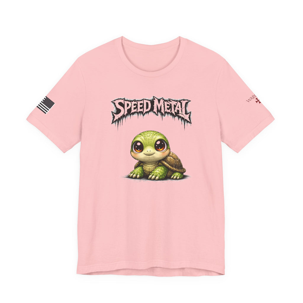 Speed Metal Turtle Tee — Cute Turtle Graphic T-Shirt