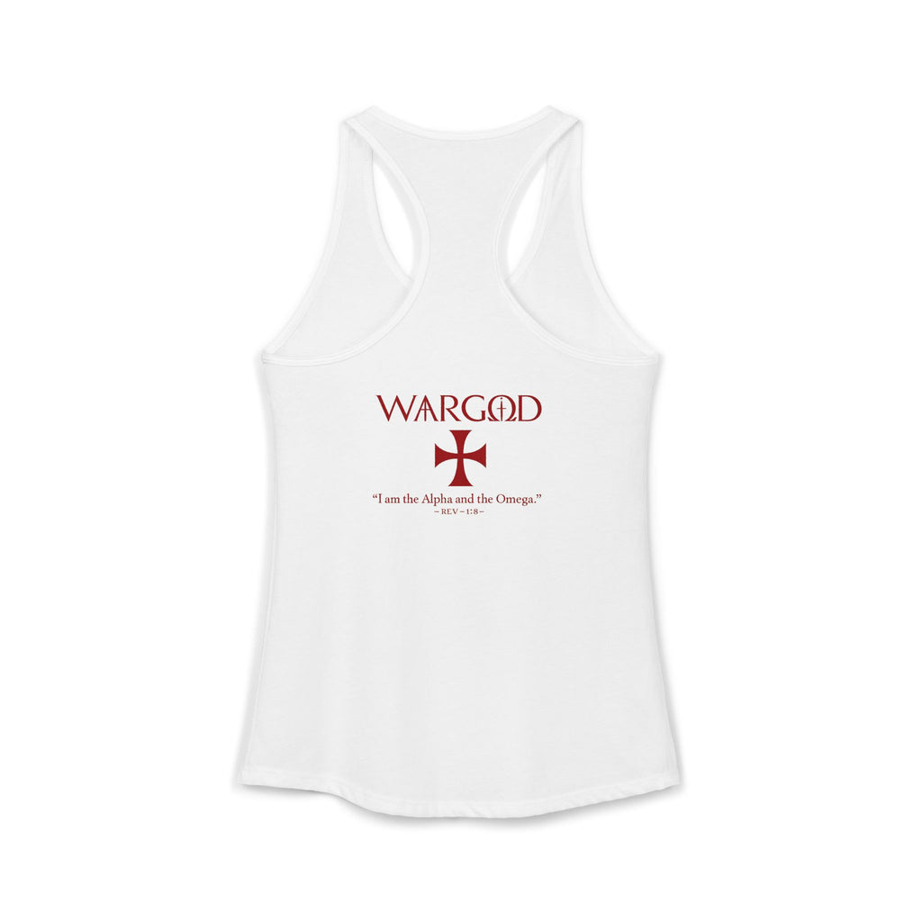 Women's Ideal Racerback Tank-WARGOD- Alpha and Omega
