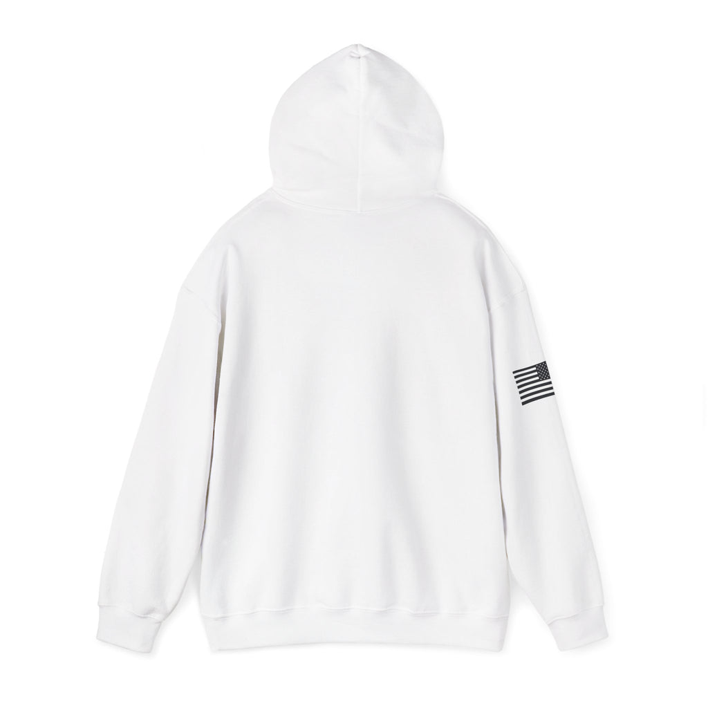 WARGOD Celtic Cross Hoodie – Minimal Viking Rune Graphic Pullover