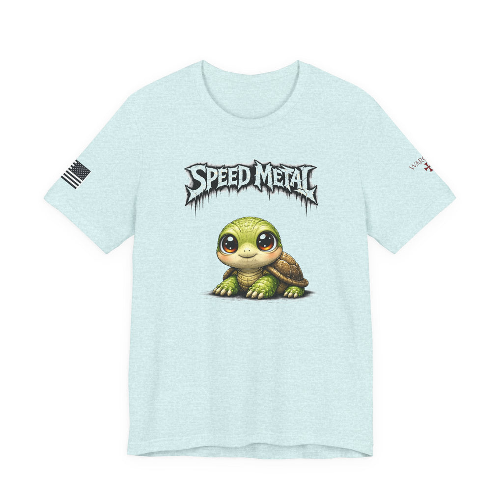 Speed Metal Turtle Tee — Cute Turtle Graphic T-Shirt