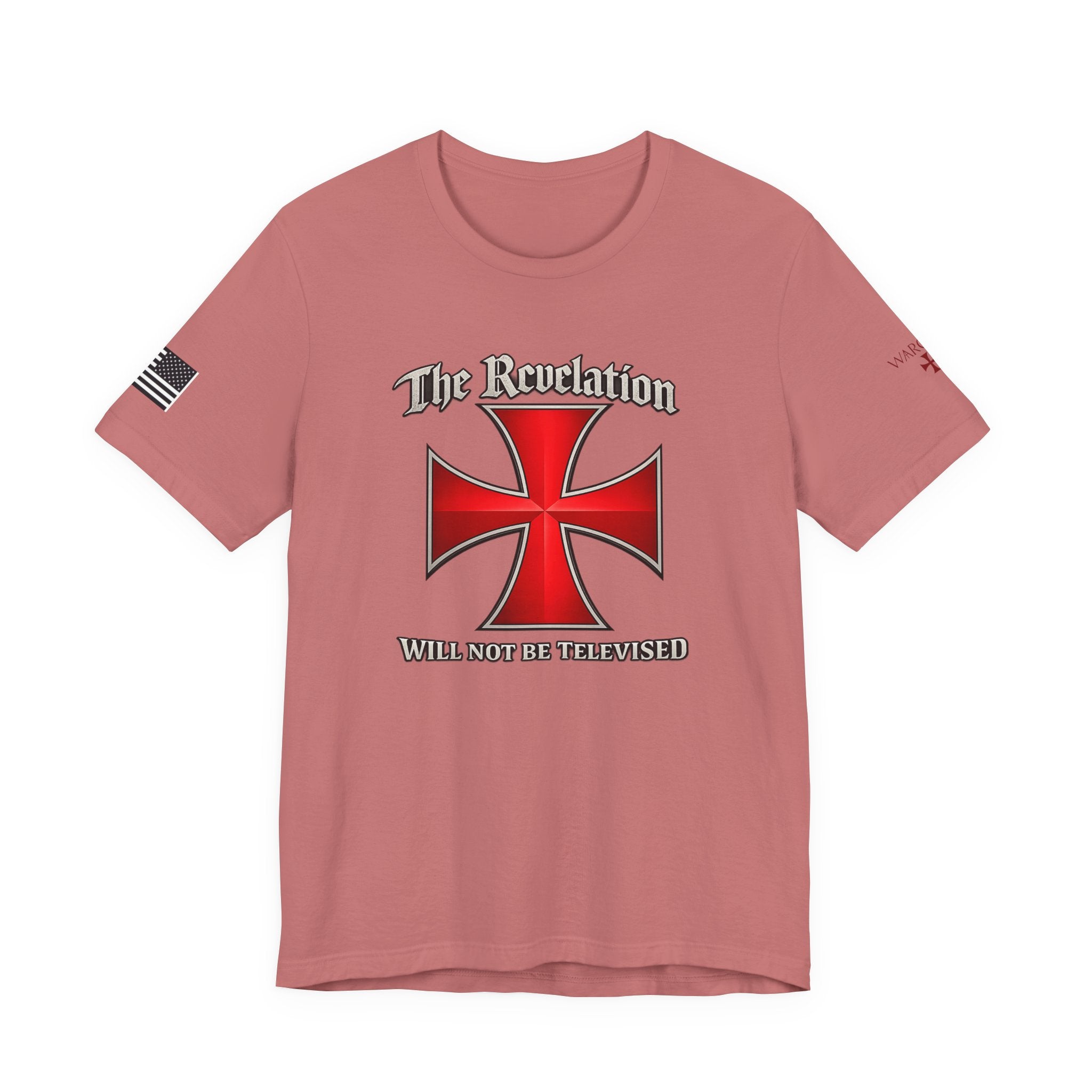 Revelation Cross Tee — "The Revelation Will Not Be Televised" Graphic T-Shirt