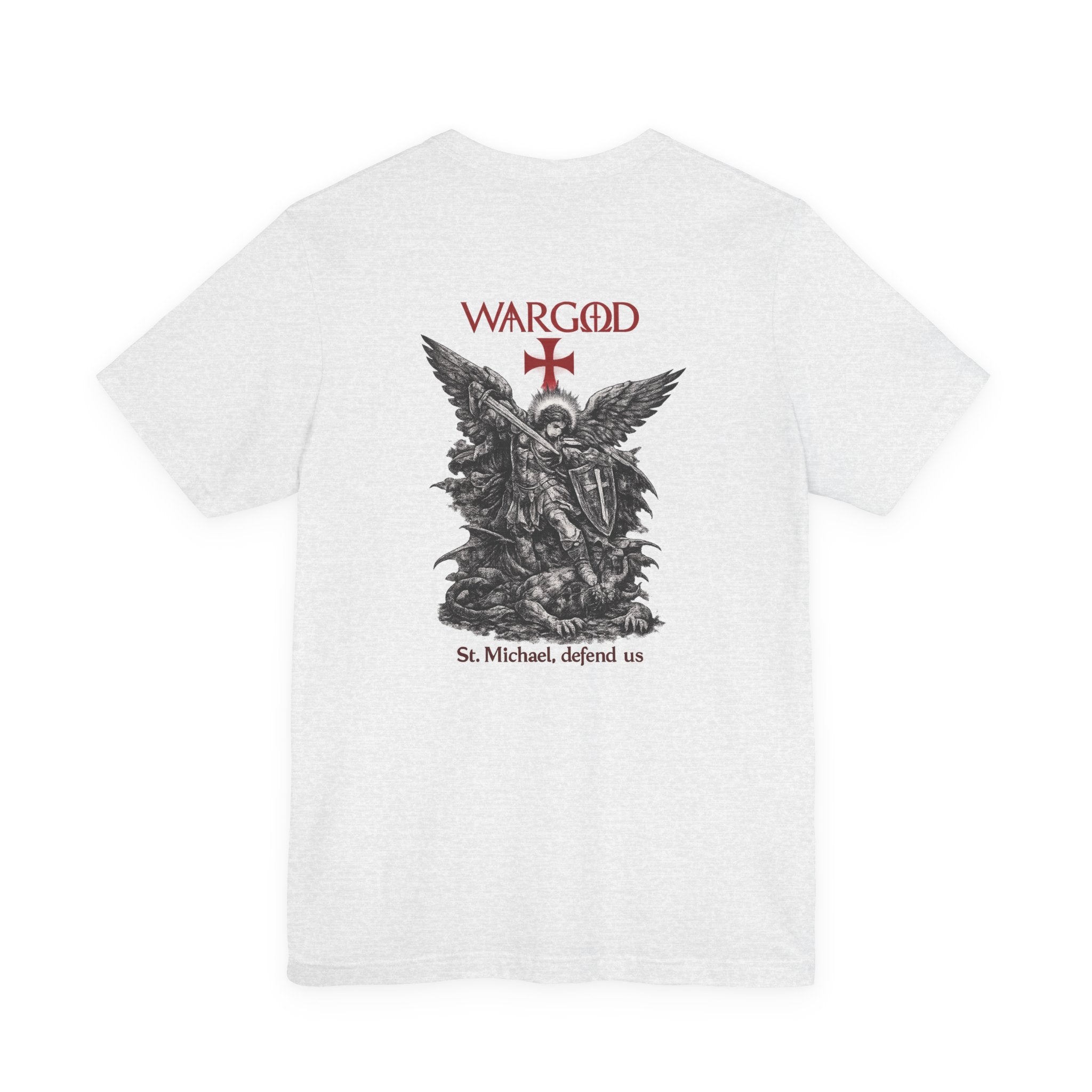 St. Michael 'WARGOD' Graphic Tee — "St. Michael, defend us"