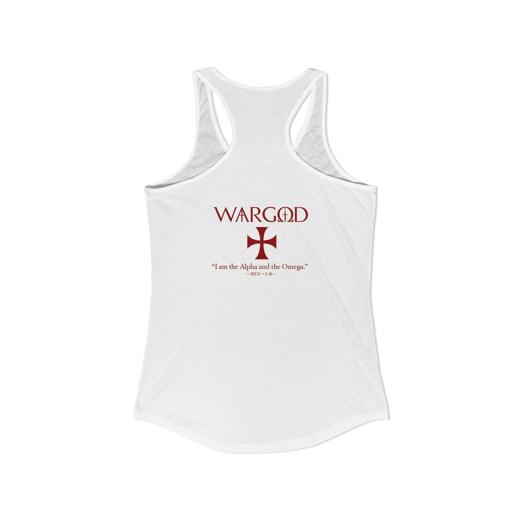 Women's Ideal Racerback Tank-WARGOD- Alpha and Omega
