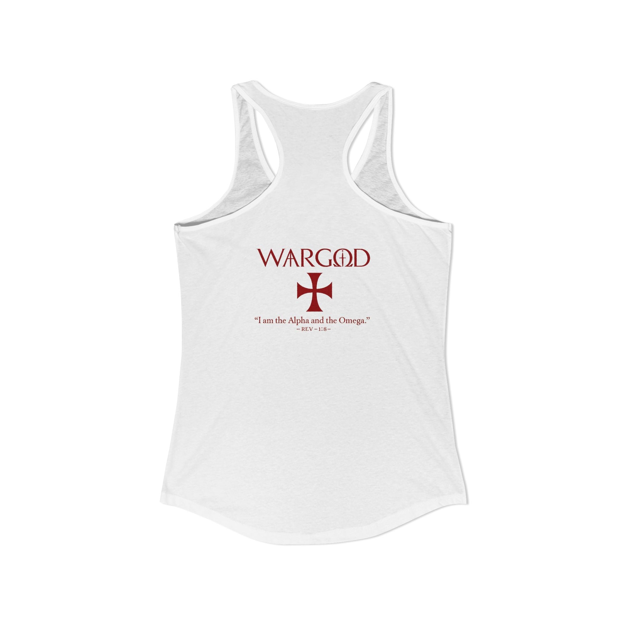 Women's Ideal Racerback Tank-WARGOD- Alpha and Omega