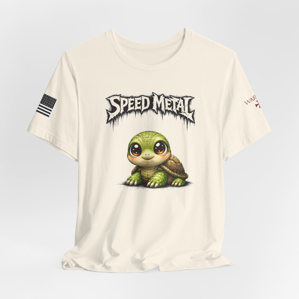 Speed Metal Turtle Tee — Cute Turtle Graphic T-Shirt