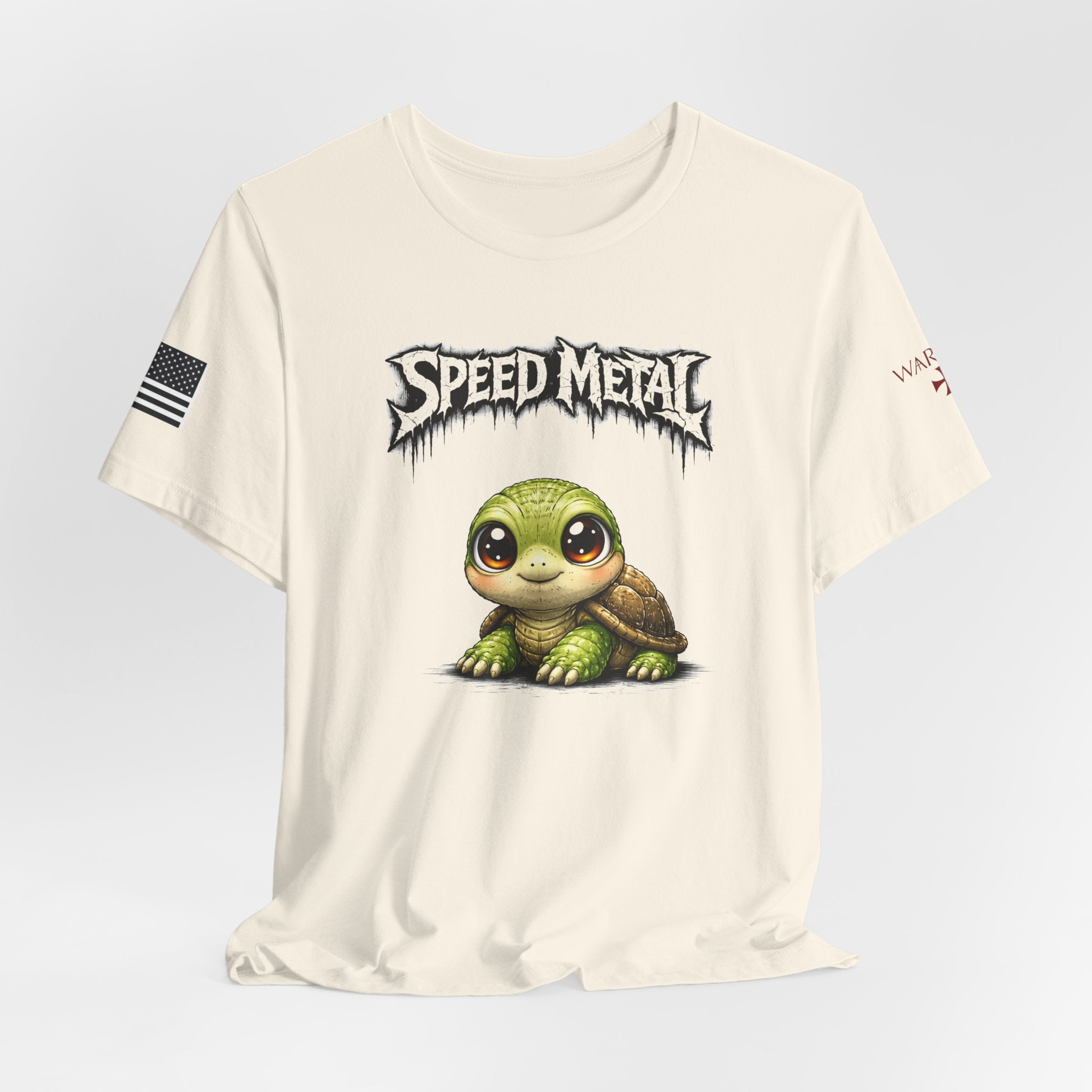Speed Metal Turtle Tee — Cute Turtle Graphic T-Shirt