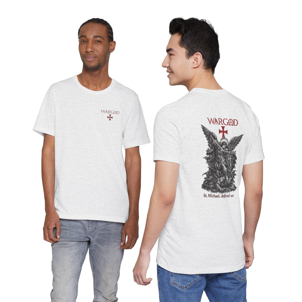 St. Michael 'WARGOD' Graphic Tee — "St. Michael, defend us"
