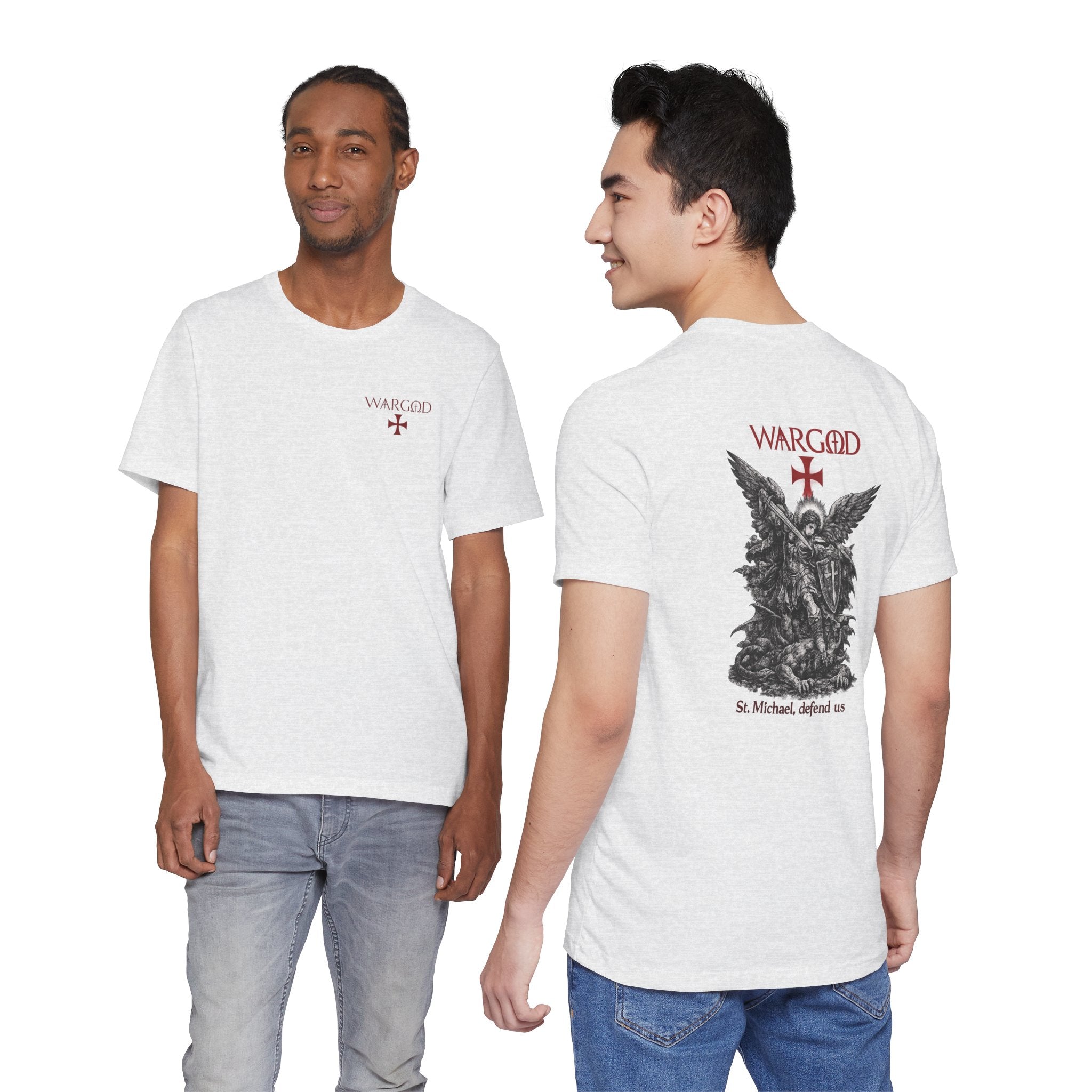 St. Michael 'WARGOD' Graphic Tee — "St. Michael, defend us"
