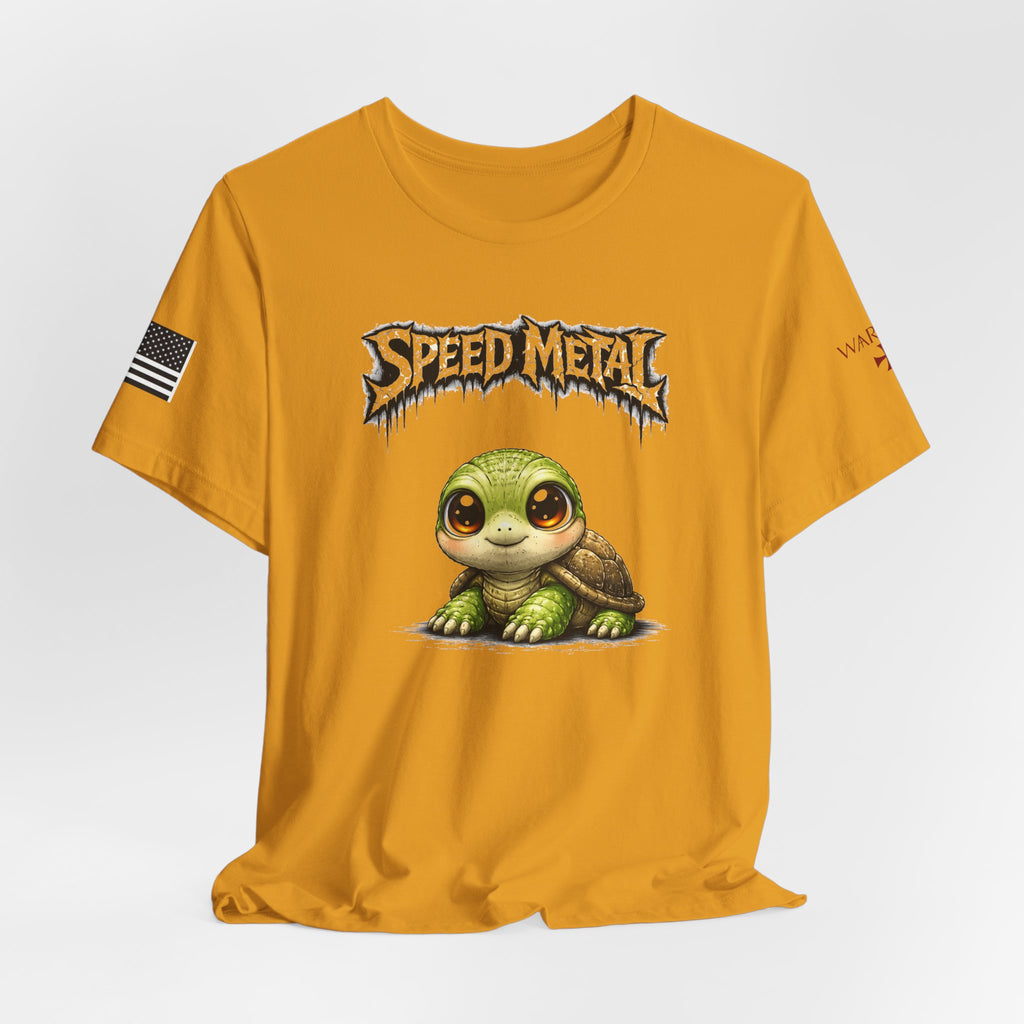 Speed Metal Turtle Tee — Cute Turtle Graphic T-Shirt