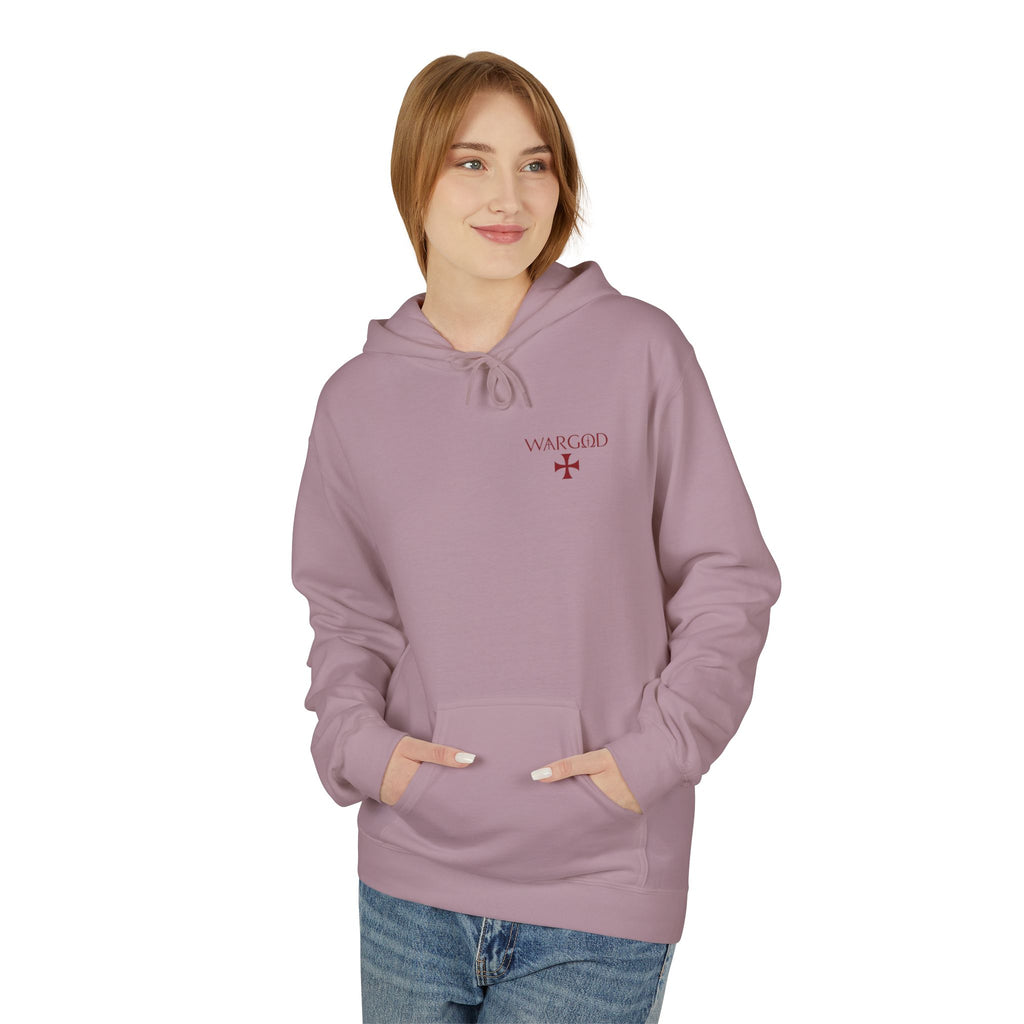 WARGOD Cross Hoodie — "I Am the Alpha and the Omega" Graphic Hoodie