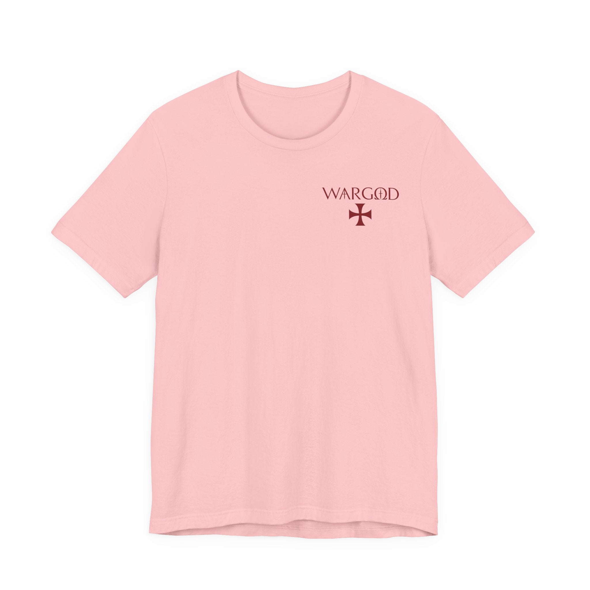 Wargod Cross Tee — "I am the Alpha and the Omega" Christian Graphic T‑Shirt