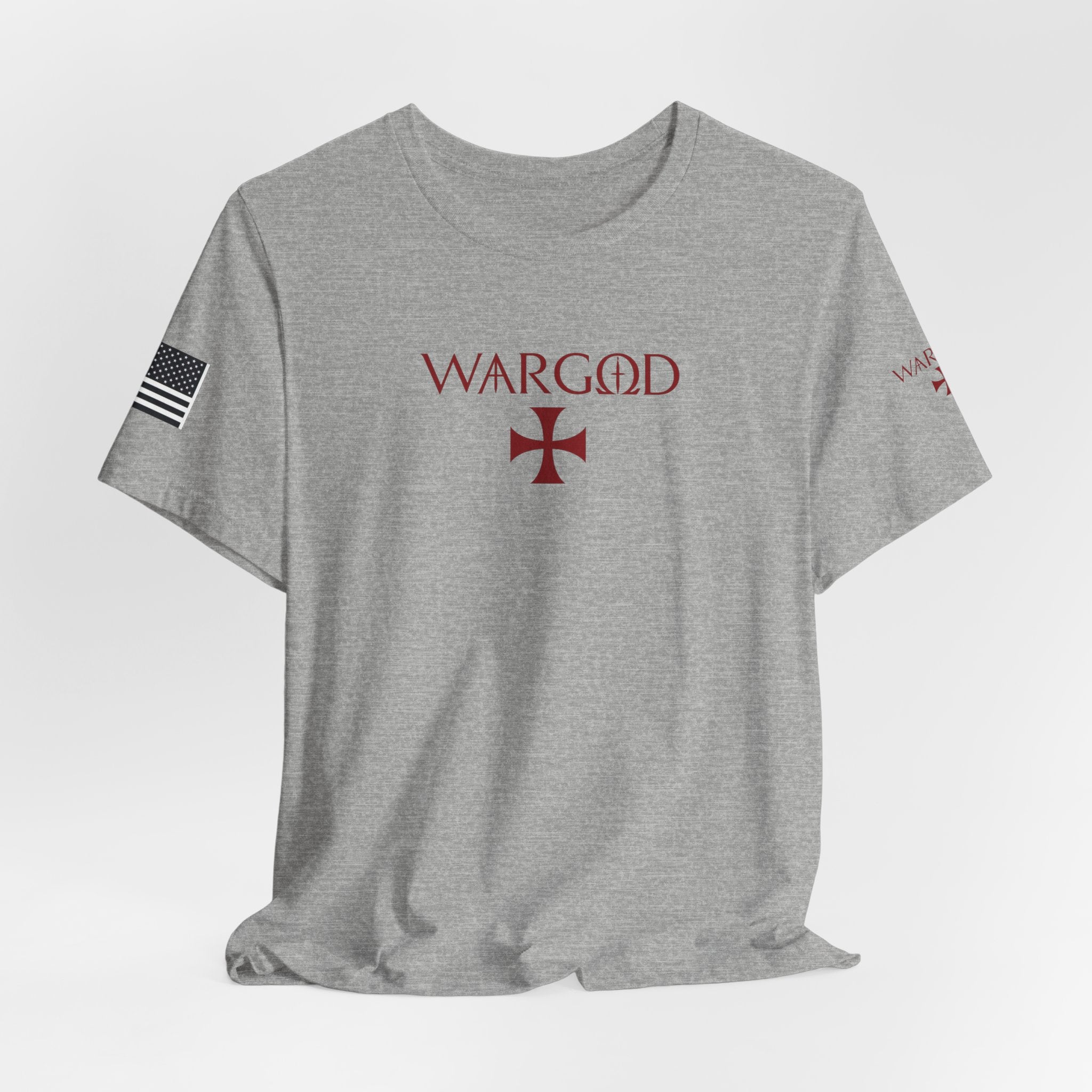 WARGOD Cross Graphic Tee — Military-Inspired Patriotic T-Shirt