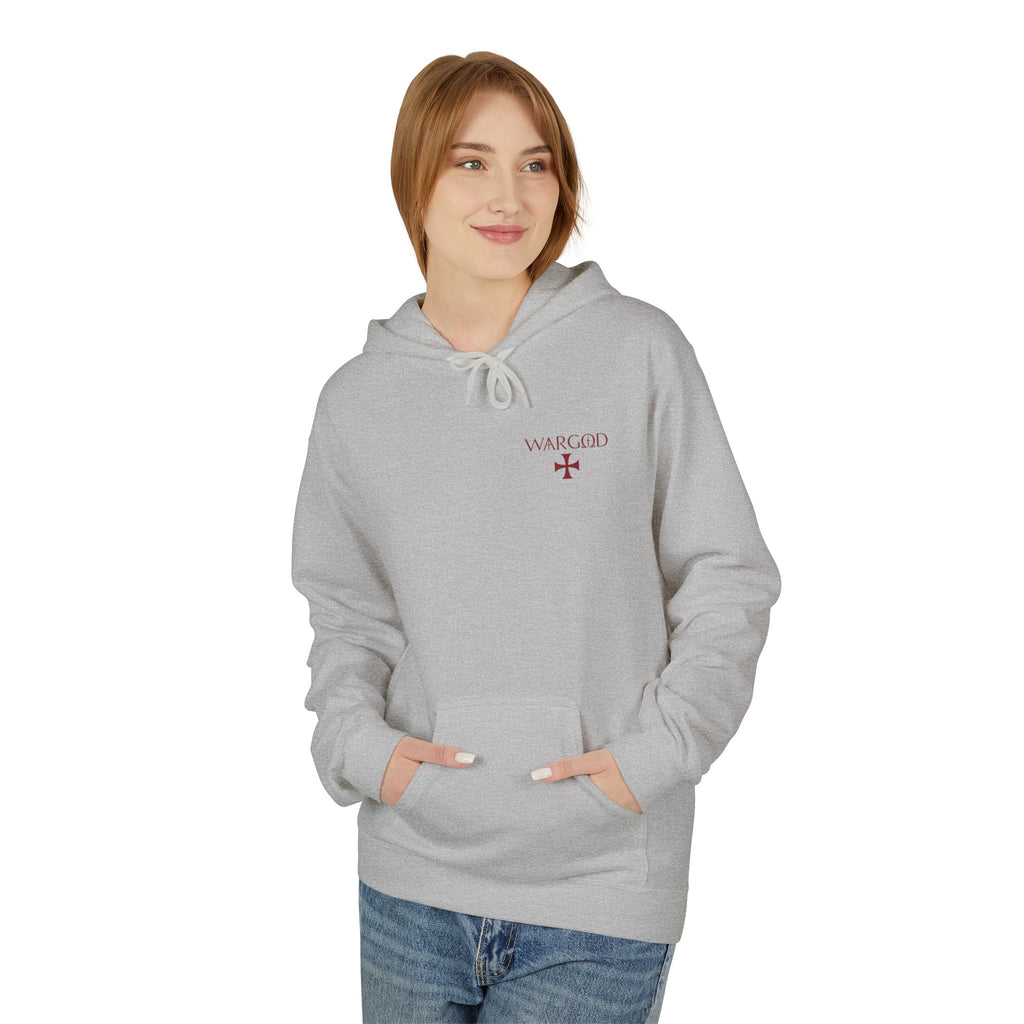 WARGOD Cross Hoodie — "I Am the Alpha and the Omega" Graphic Hoodie