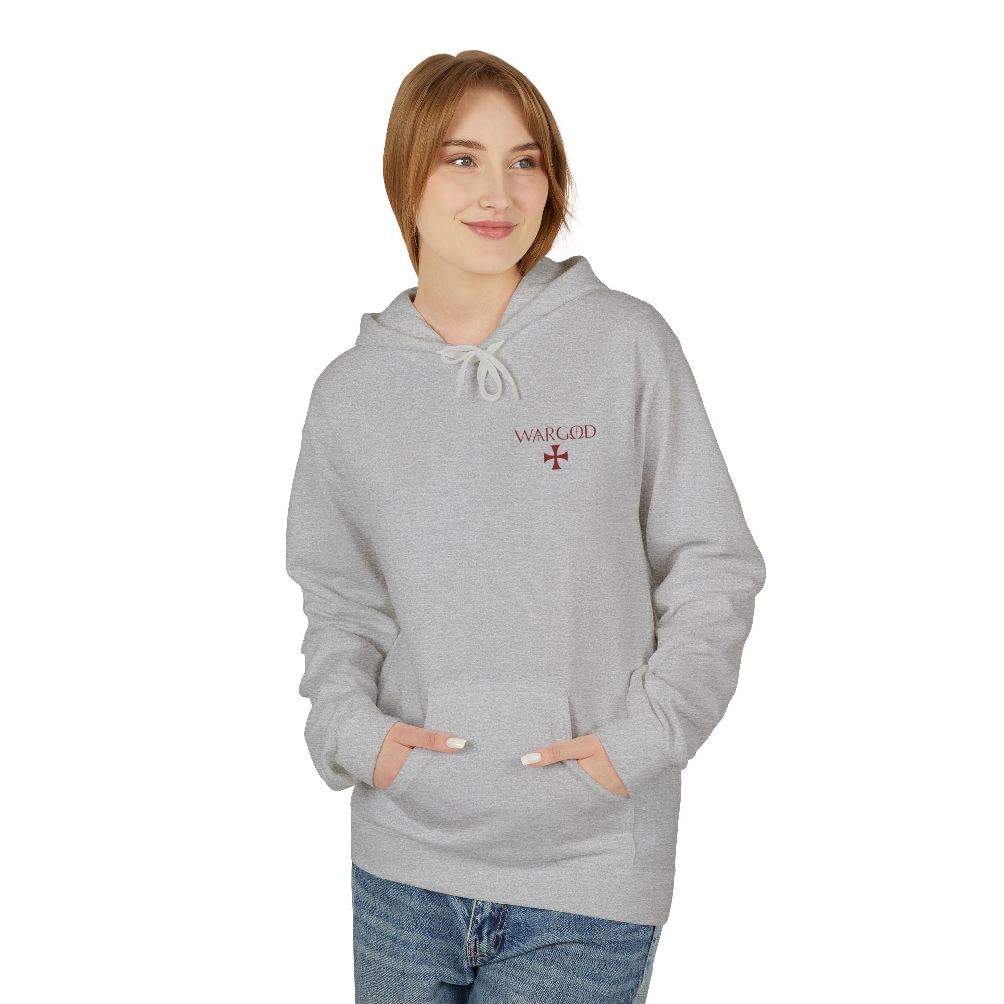 WARGOD Cross Hoodie — "I Am the Alpha and the Omega" Graphic Hoodie