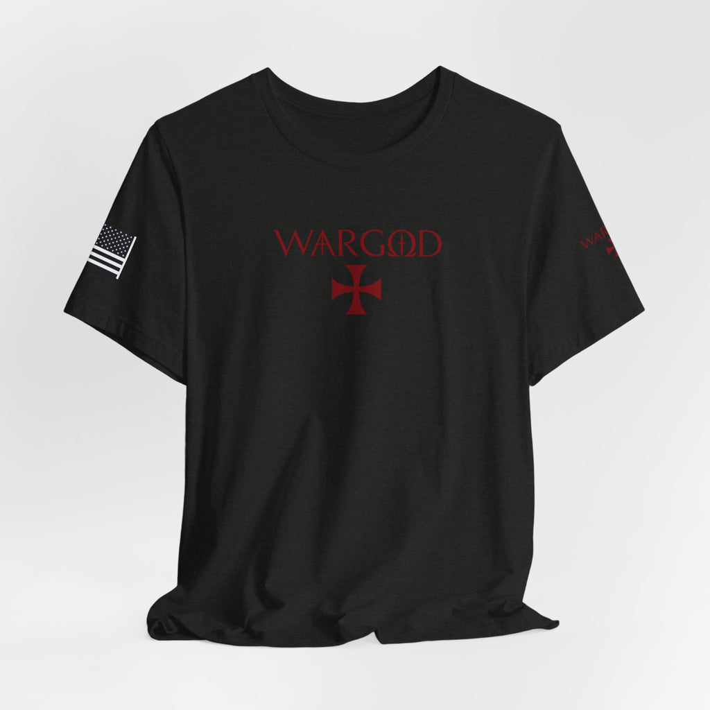 WARGOD Cross Graphic Tee — Military-Inspired Patriotic T-Shirt