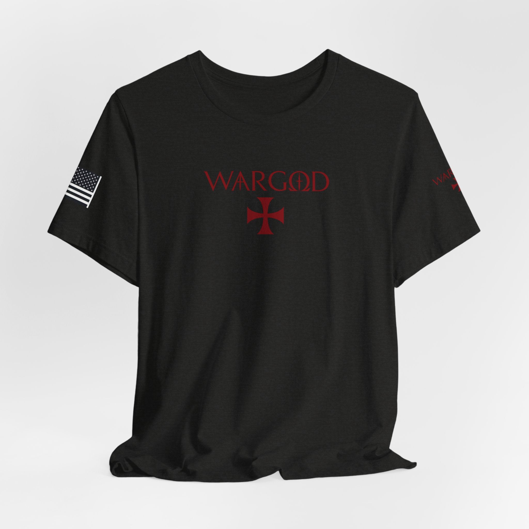 WARGOD Cross Graphic Tee — Military-Inspired Patriotic T-Shirt