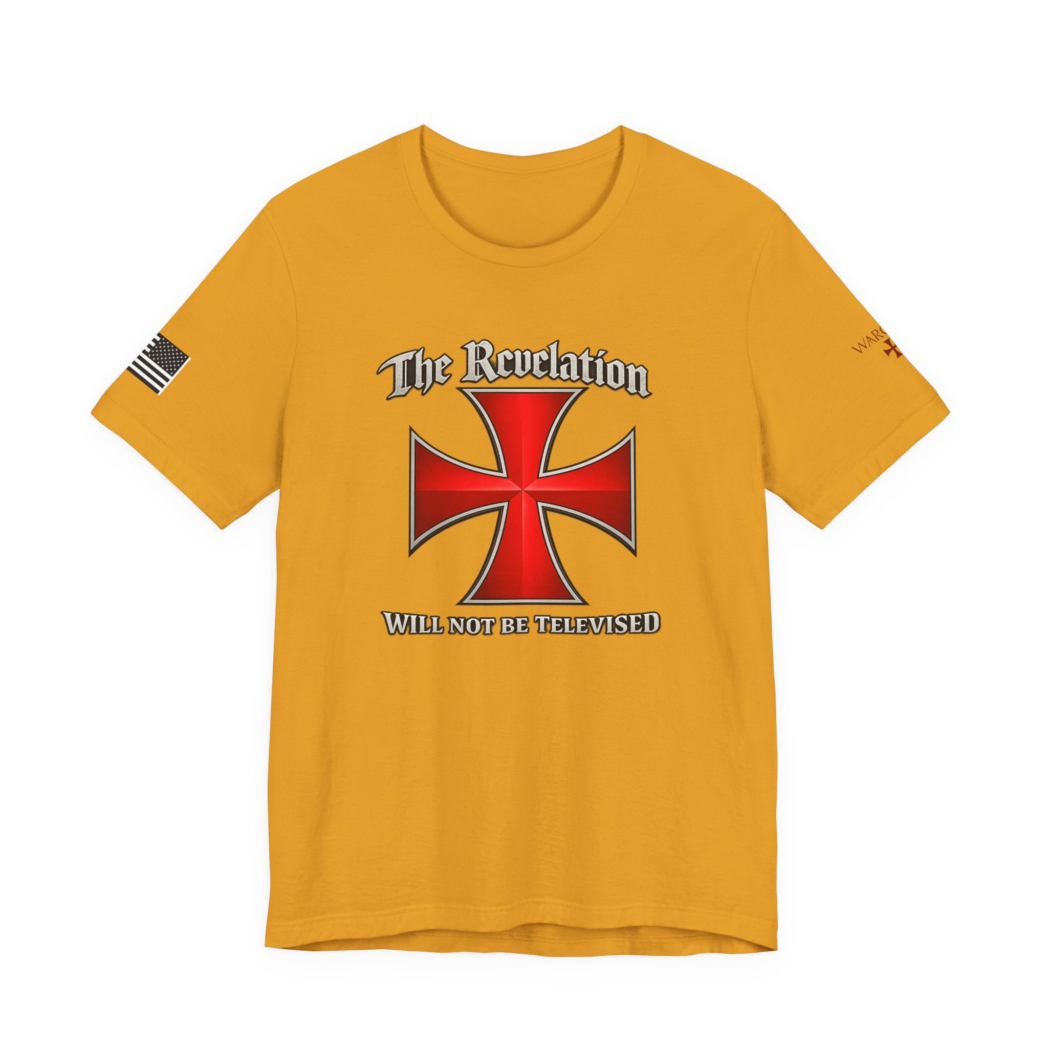 Revelation Cross Tee — "The Revelation Will Not Be Televised" Graphic T-Shirt