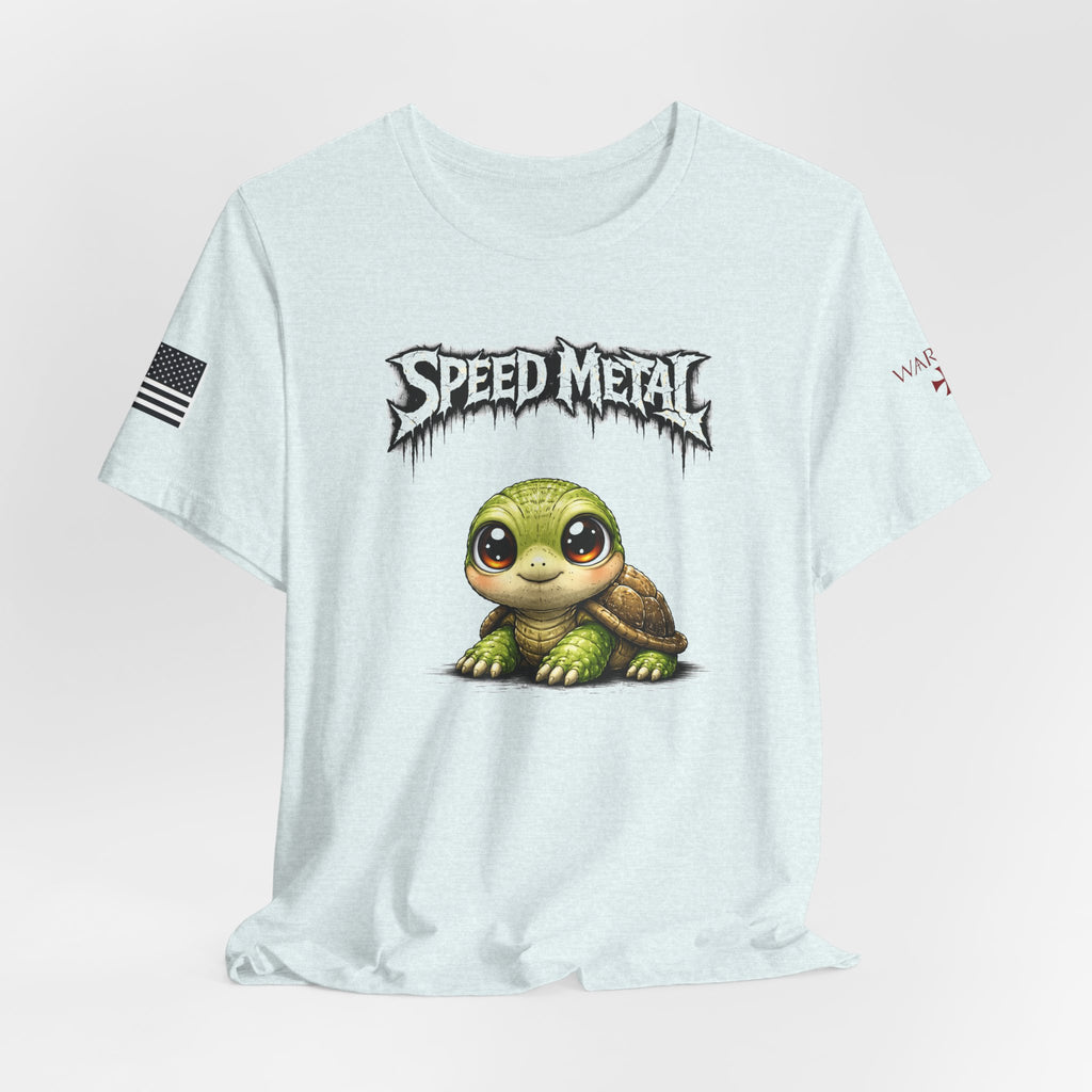 Speed Metal Turtle Tee — Cute Turtle Graphic T-Shirt