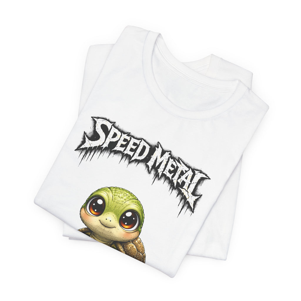 Speed Metal Turtle Tee — Cute Turtle Graphic T-Shirt