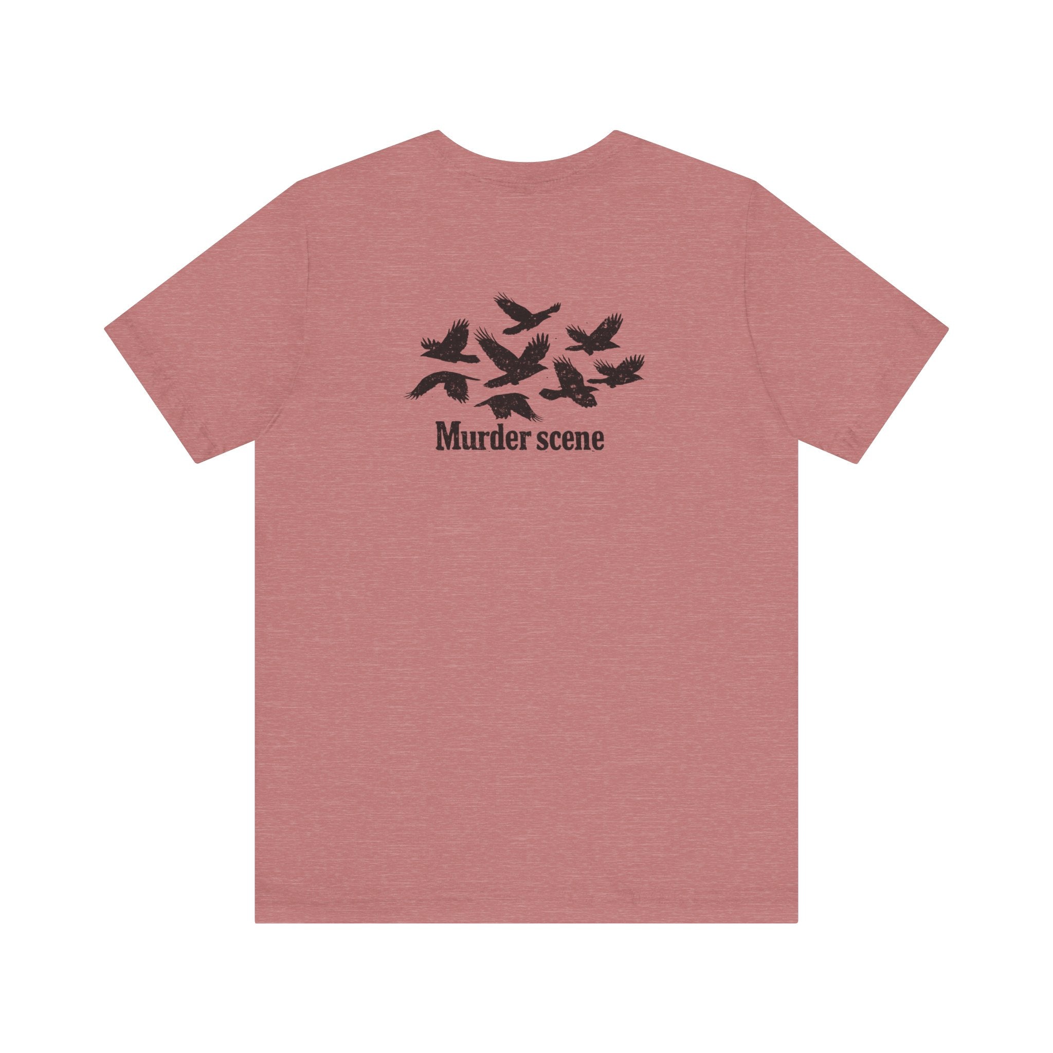Murder Scene Raven Tee — Wargod Chest Logo Graphic T-Shirt