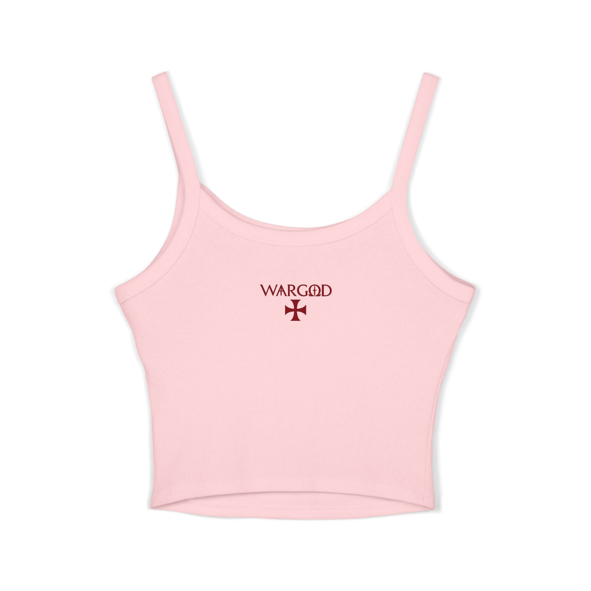 Spaghetti Tank Top — "Please Be Patient, I’m a Product of Public Schooling" Graphic