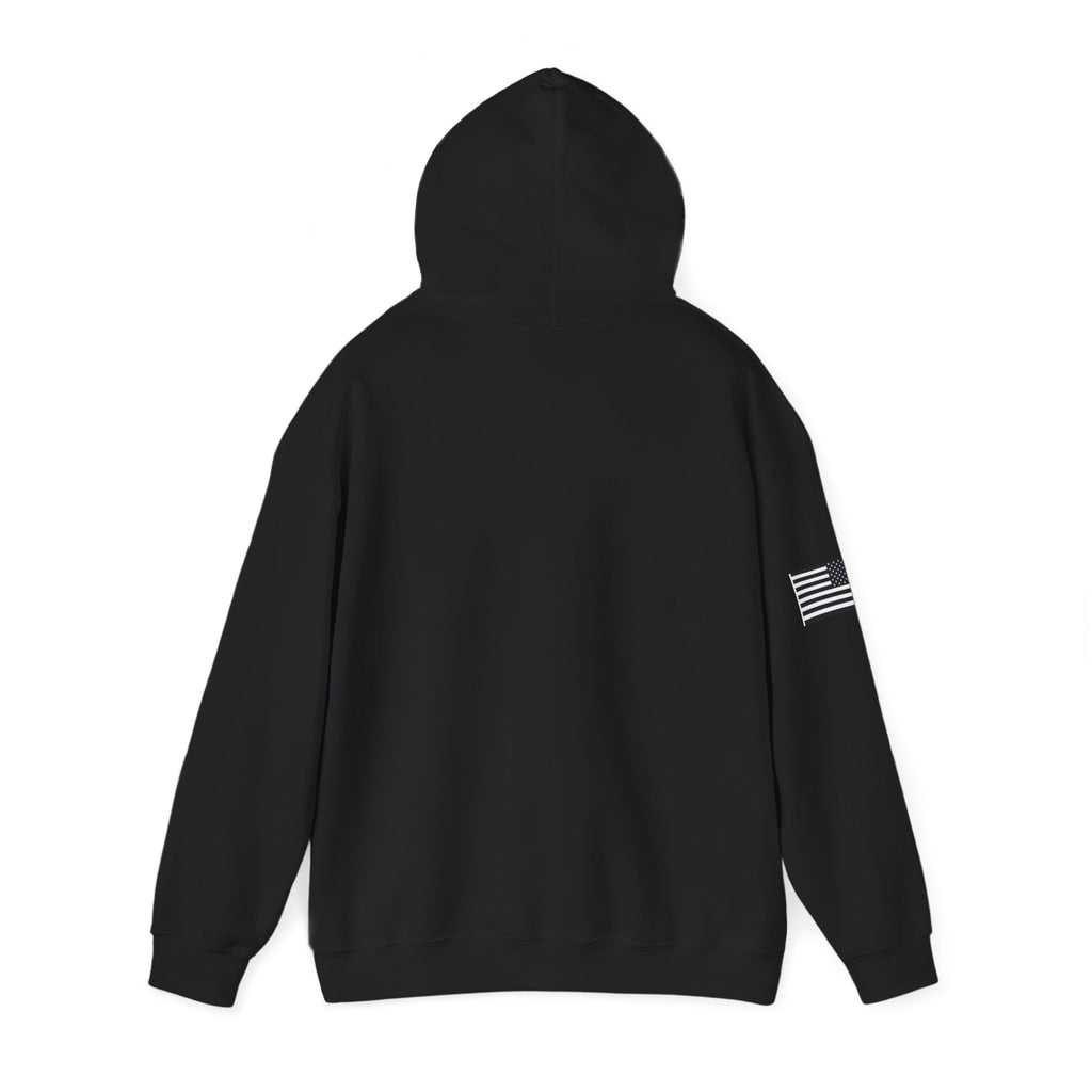 WARGOD Celtic Cross Hoodie – Minimal Viking Rune Graphic Pullover