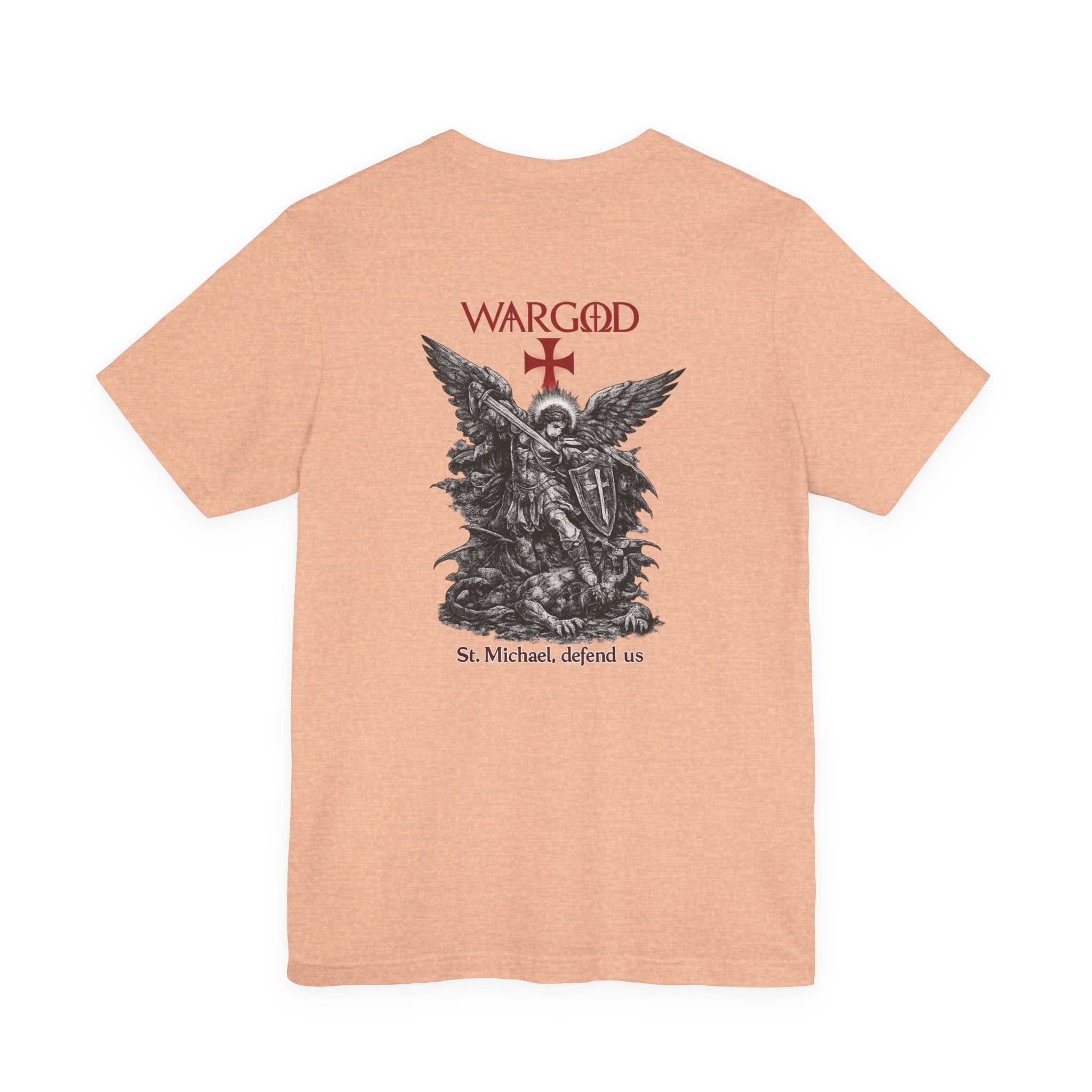 St. Michael 'WARGOD' Graphic Tee — "St. Michael, defend us"