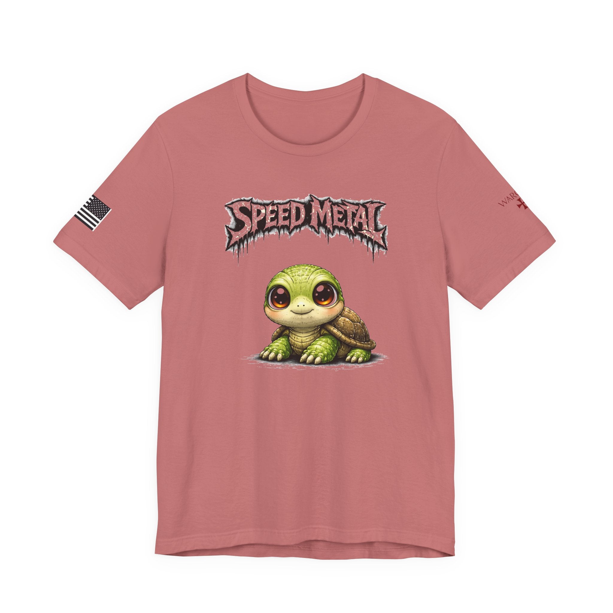 Speed Metal Turtle Tee — Cute Turtle Graphic T-Shirt