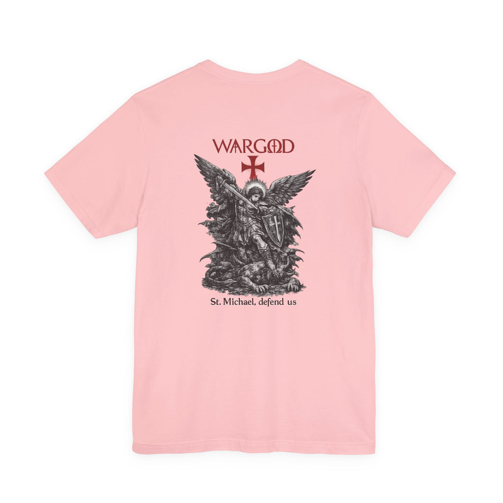 St. Michael 'WARGOD' Graphic Tee — "St. Michael, defend us"