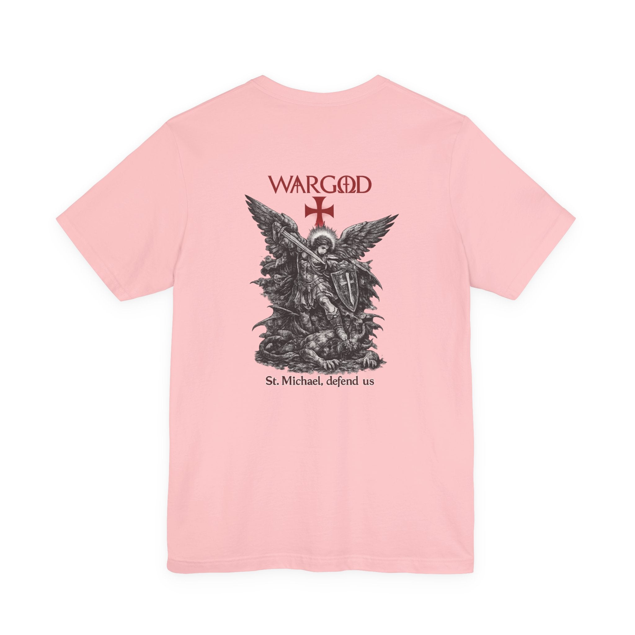 St. Michael 'WARGOD' Graphic Tee — "St. Michael, defend us"
