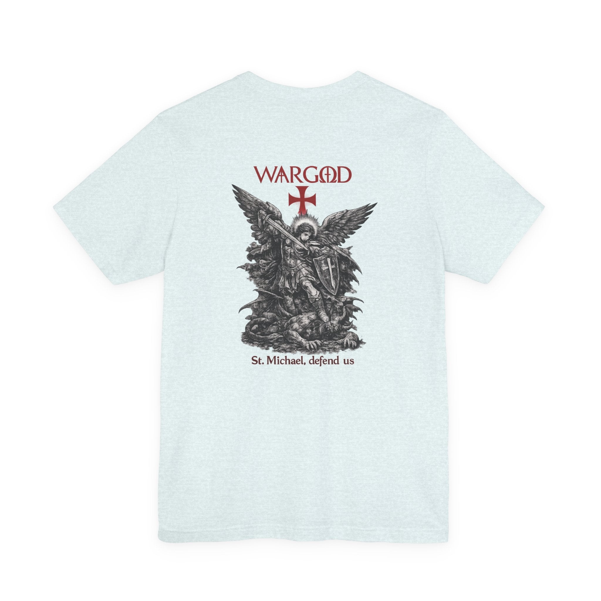 St. Michael 'WARGOD' Graphic Tee — "St. Michael, defend us"