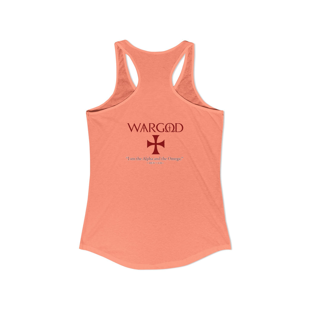 Women's Ideal Racerback Tank-WARGOD- Alpha and Omega