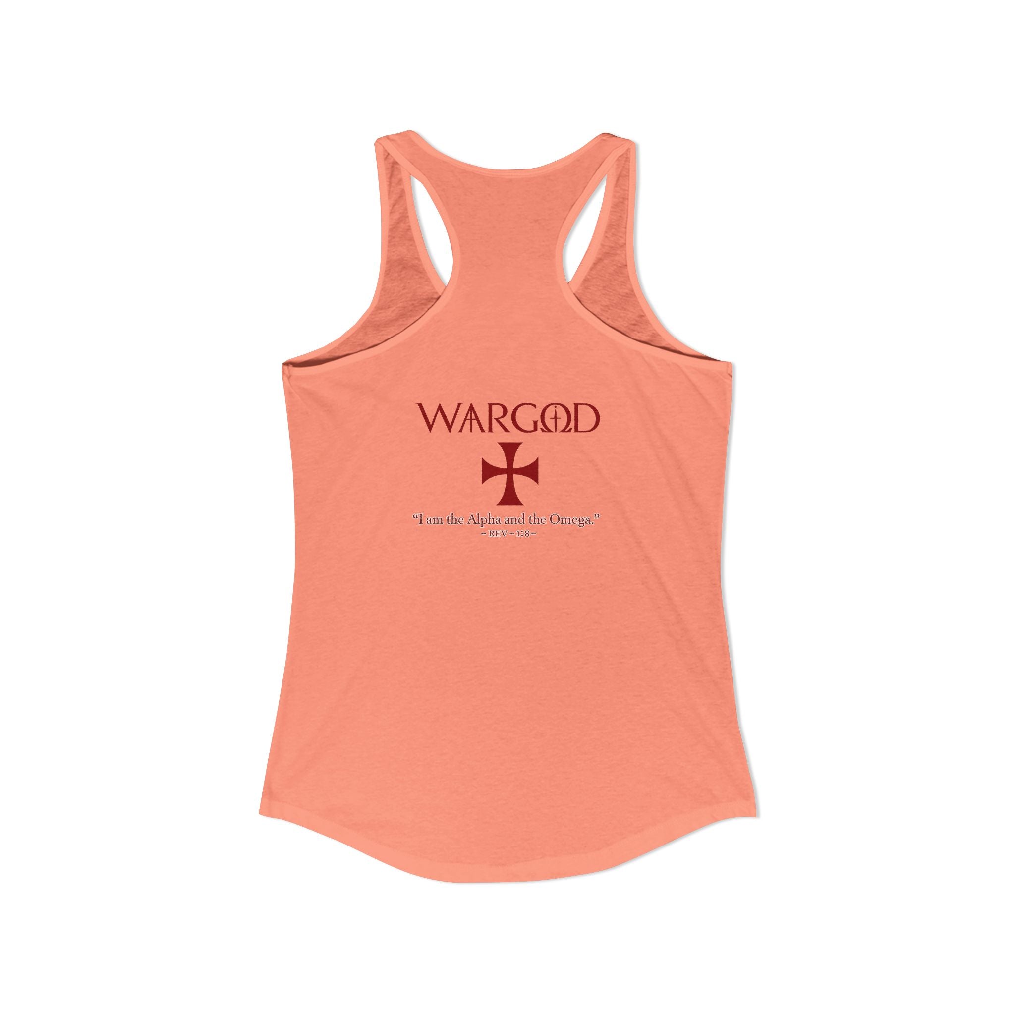 Women's Ideal Racerback Tank-WARGOD- Alpha and Omega