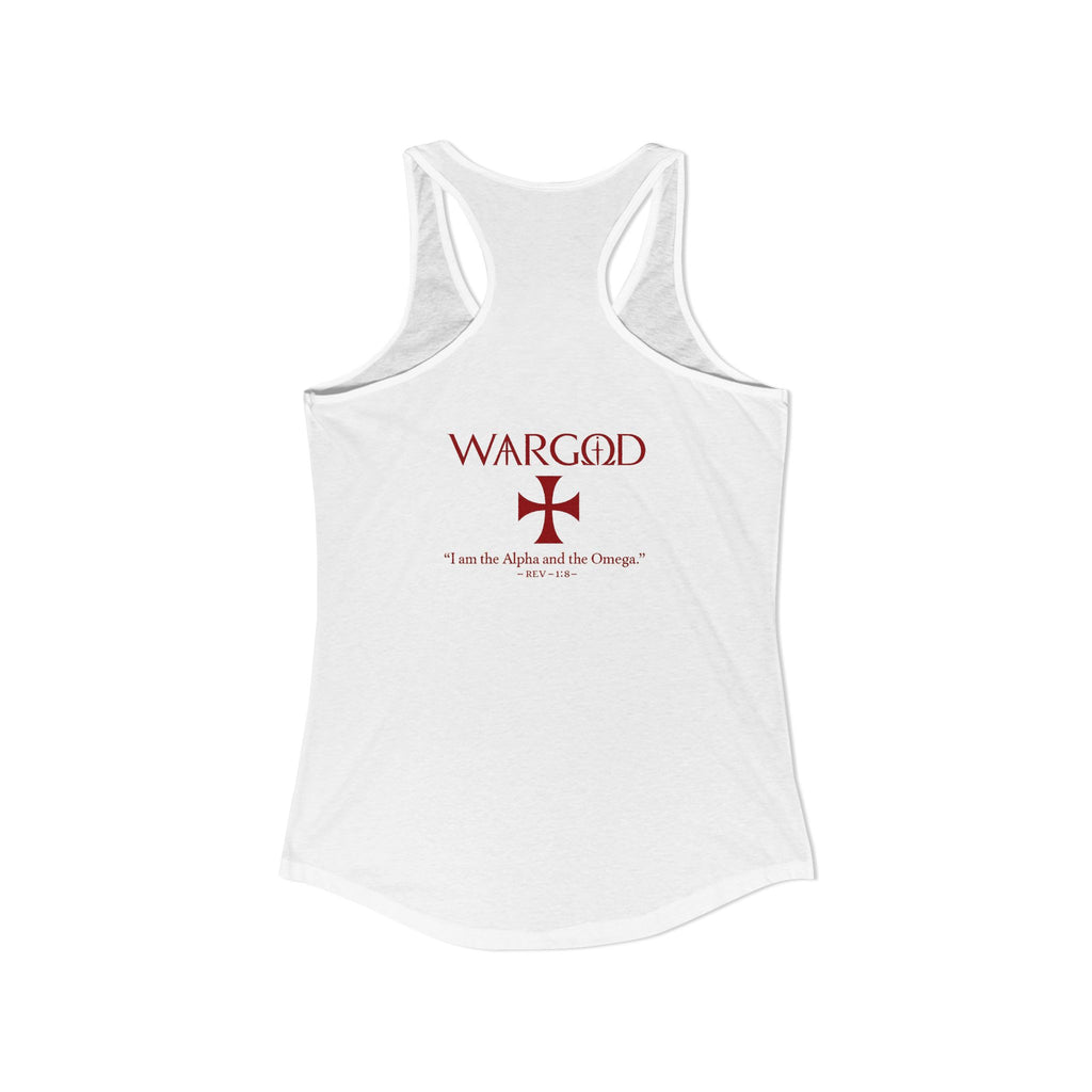 Women's Ideal Racerback Tank-WARGOD- Alpha and Omega