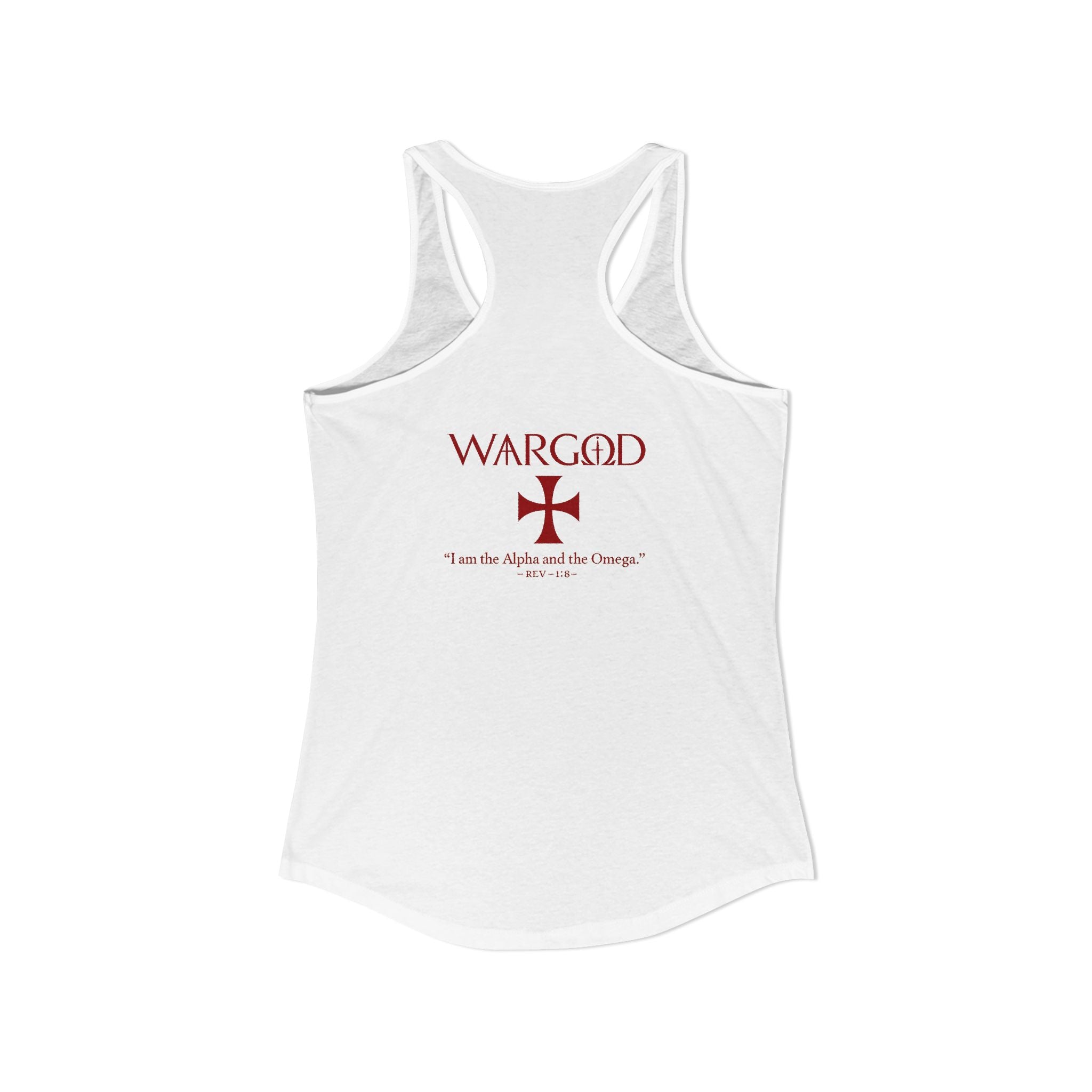 Women's Ideal Racerback Tank-WARGOD- Alpha and Omega