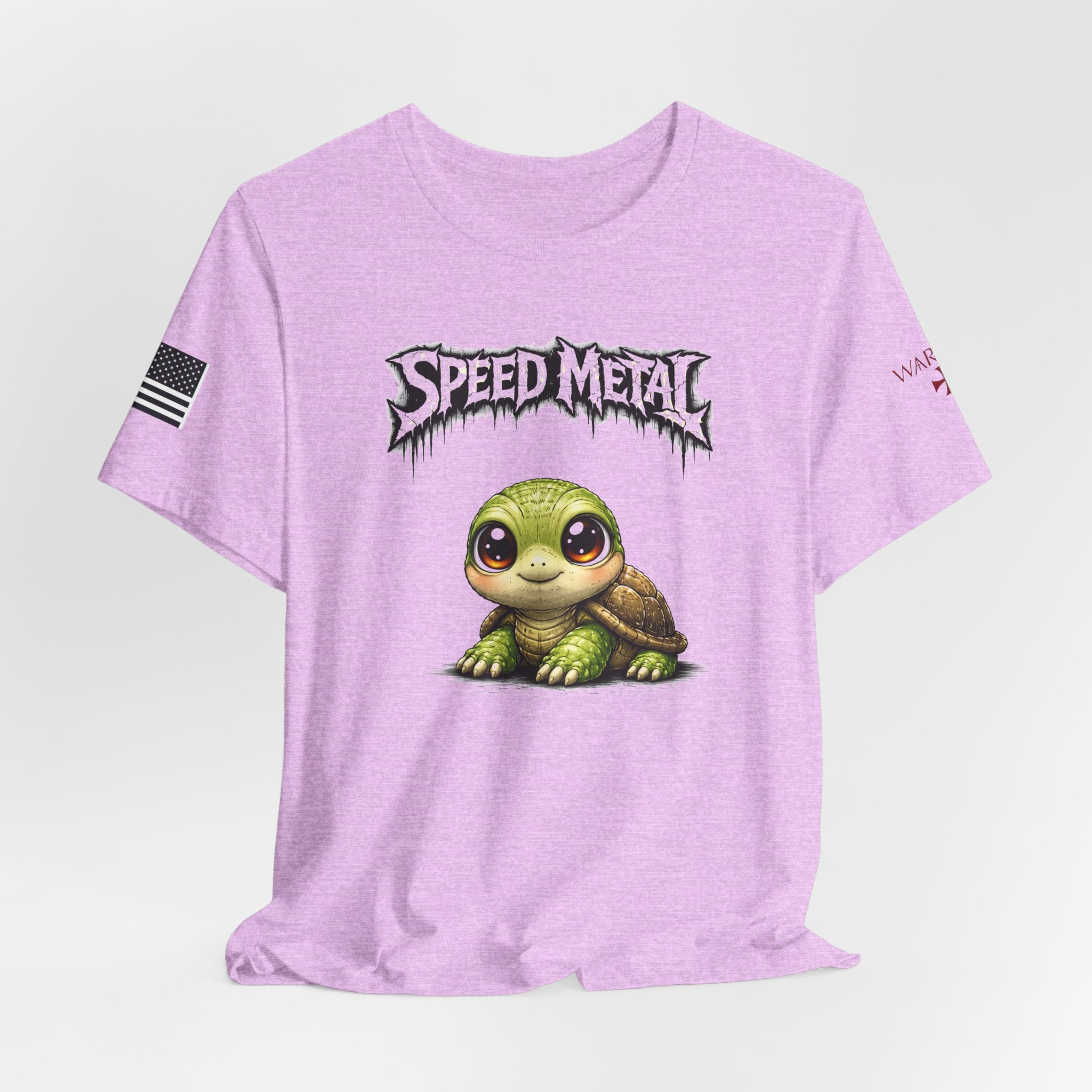 Speed Metal Turtle Tee — Cute Turtle Graphic T-Shirt