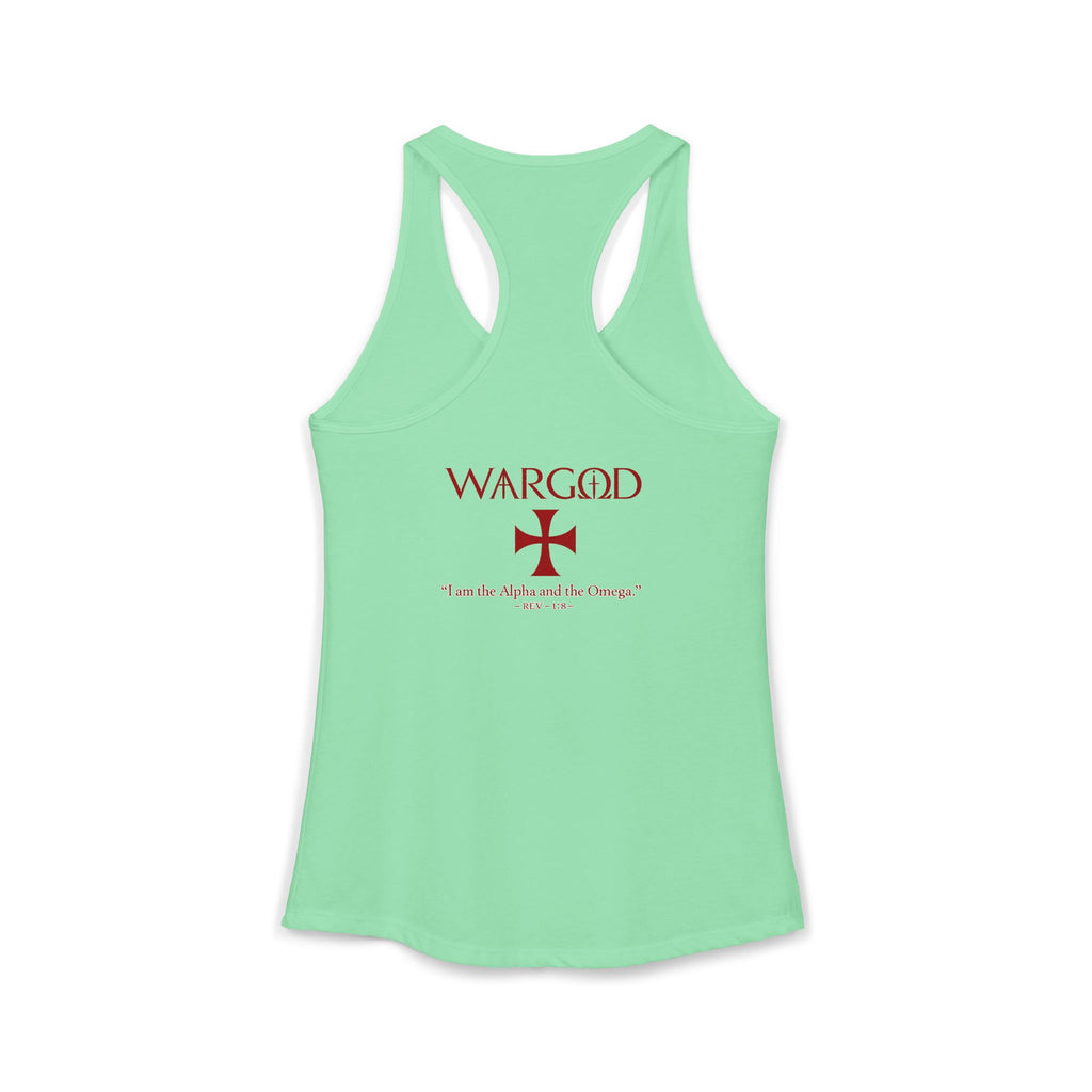 Women's Ideal Racerback Tank-WARGOD- Alpha and Omega