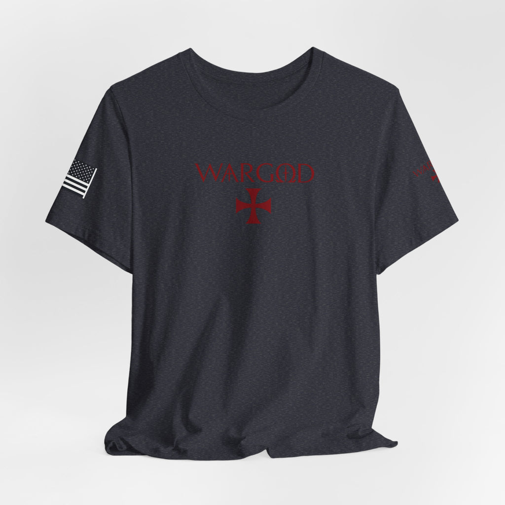 WARGOD Cross Graphic Tee — Military-Inspired Patriotic T-Shirt