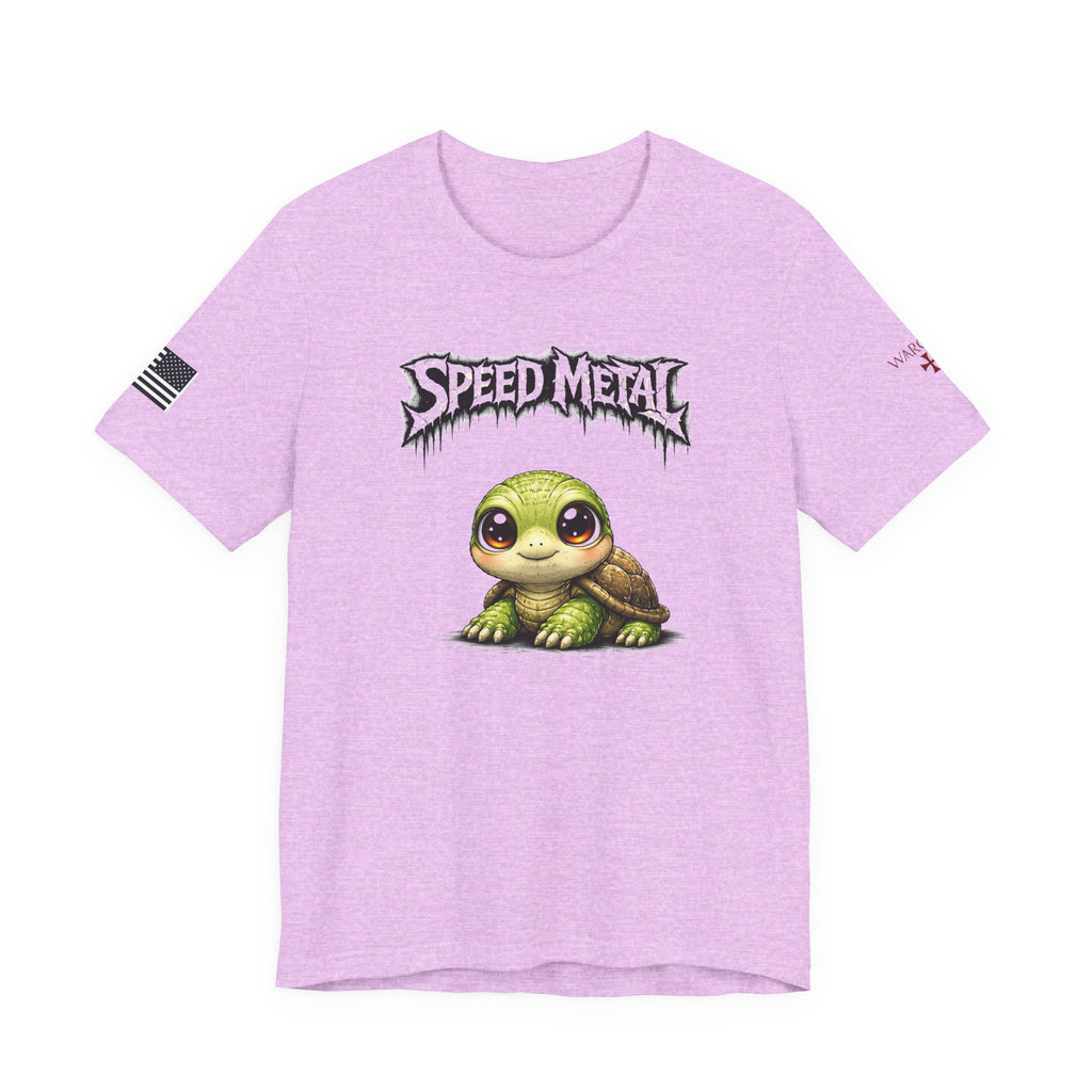 Speed Metal Turtle Tee — Cute Turtle Graphic T-Shirt