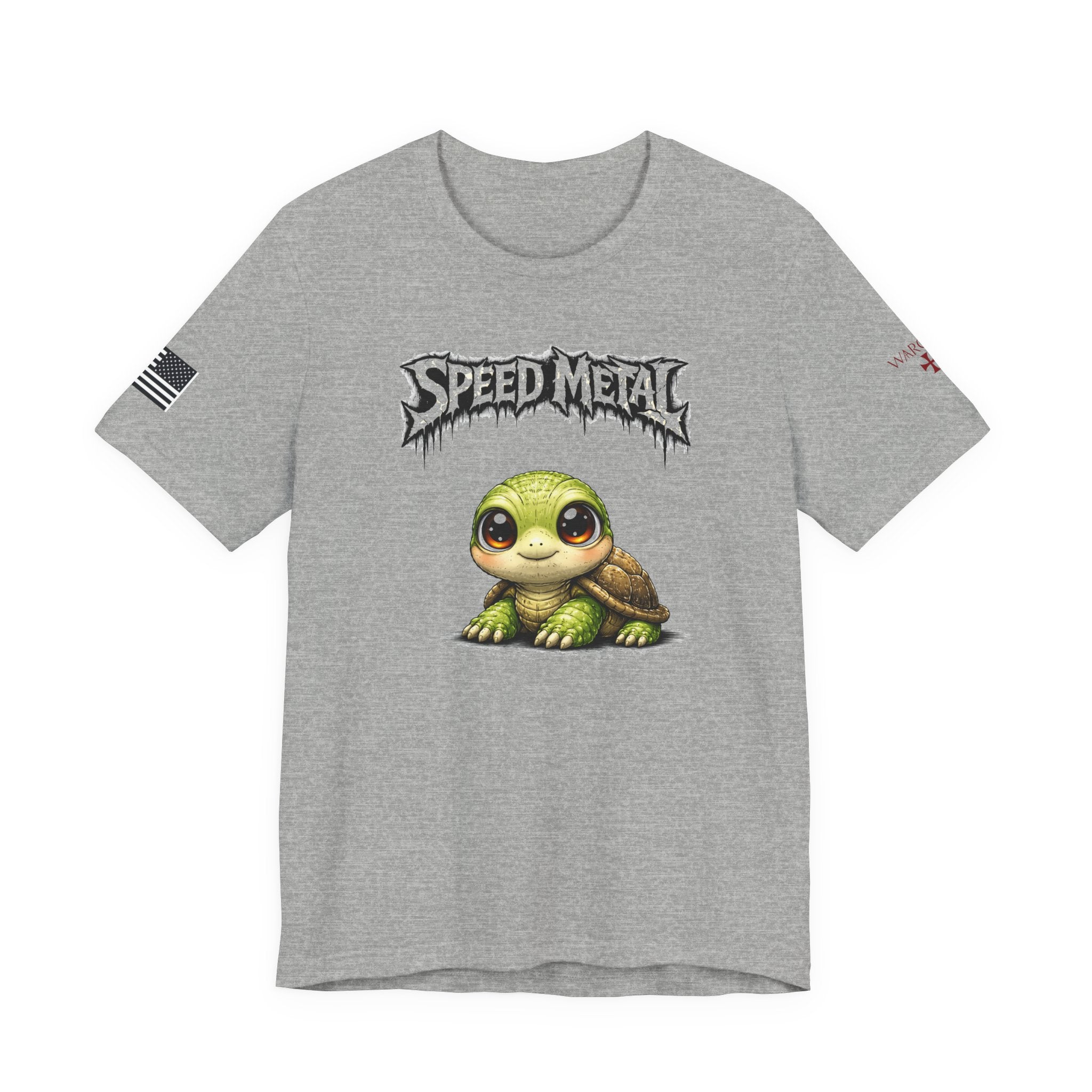 Speed Metal Turtle Tee — Cute Turtle Graphic T-Shirt