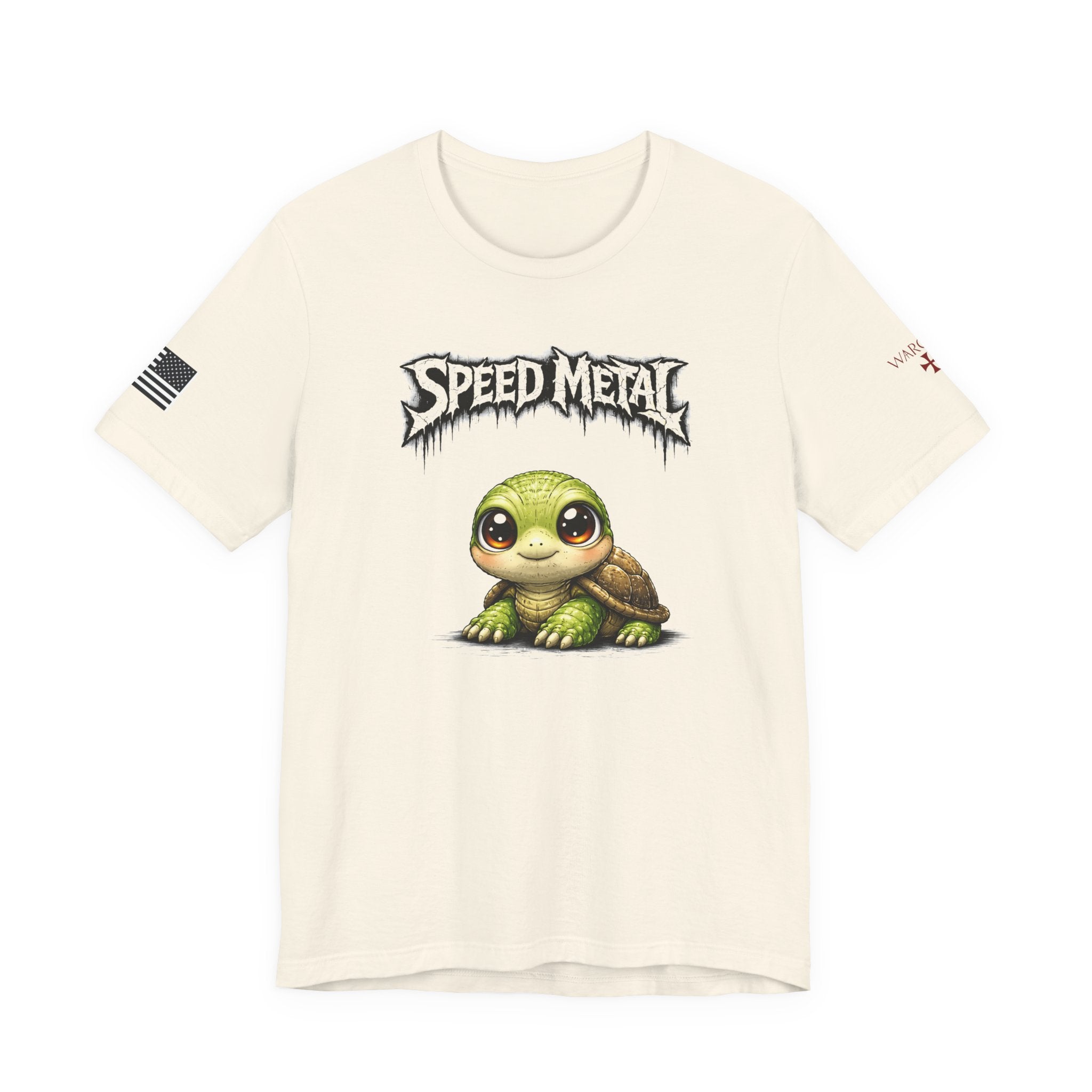 Speed Metal Turtle Tee — Cute Turtle Graphic T-Shirt