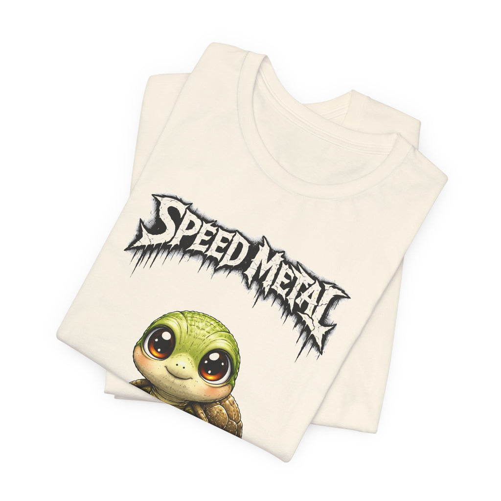 Speed Metal Turtle Tee — Cute Turtle Graphic T-Shirt