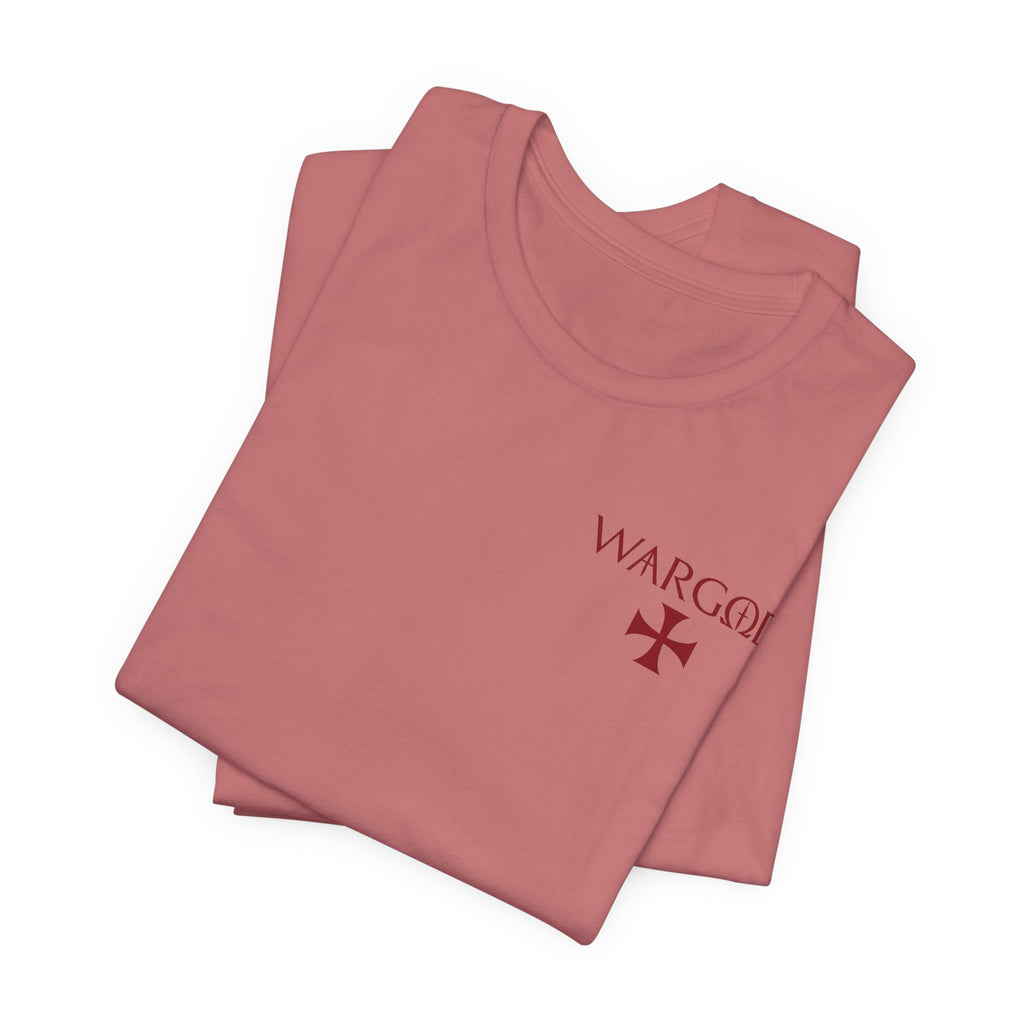 Wargod Cross Tee — "I am the Alpha and the Omega" Christian Graphic T‑Shirt