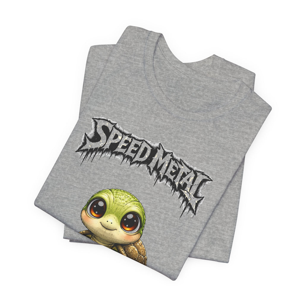 Speed Metal Turtle Tee — Cute Turtle Graphic T-Shirt