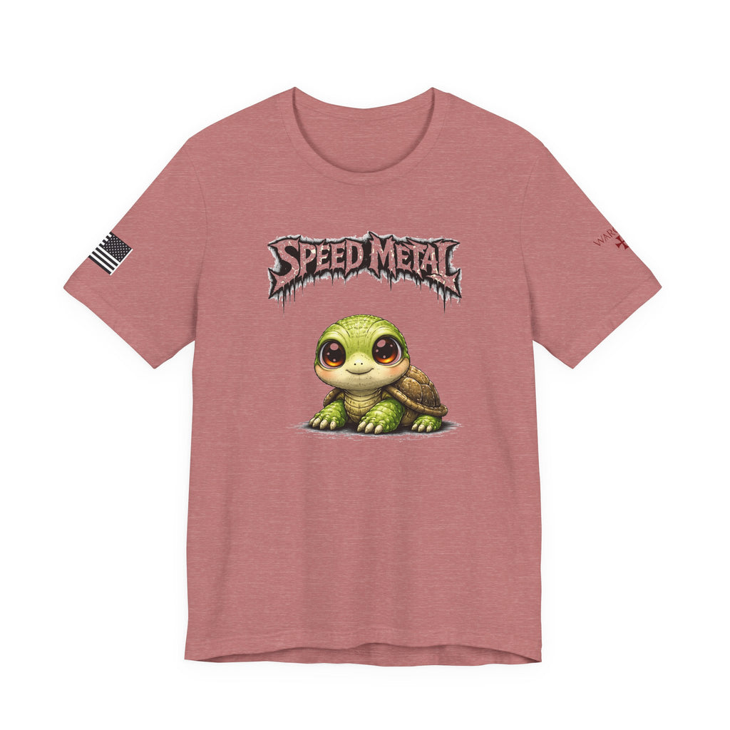 Speed Metal Turtle Tee — Cute Turtle Graphic T-Shirt