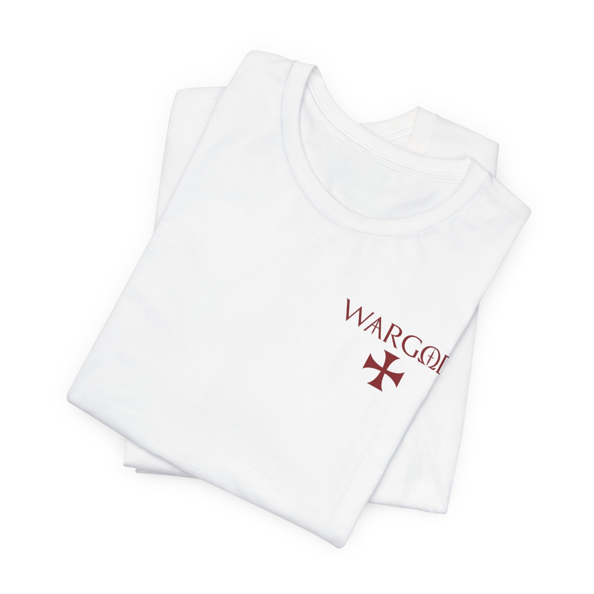 Wargod Cross Tee — "I am the Alpha and the Omega" Christian Graphic T‑Shirt