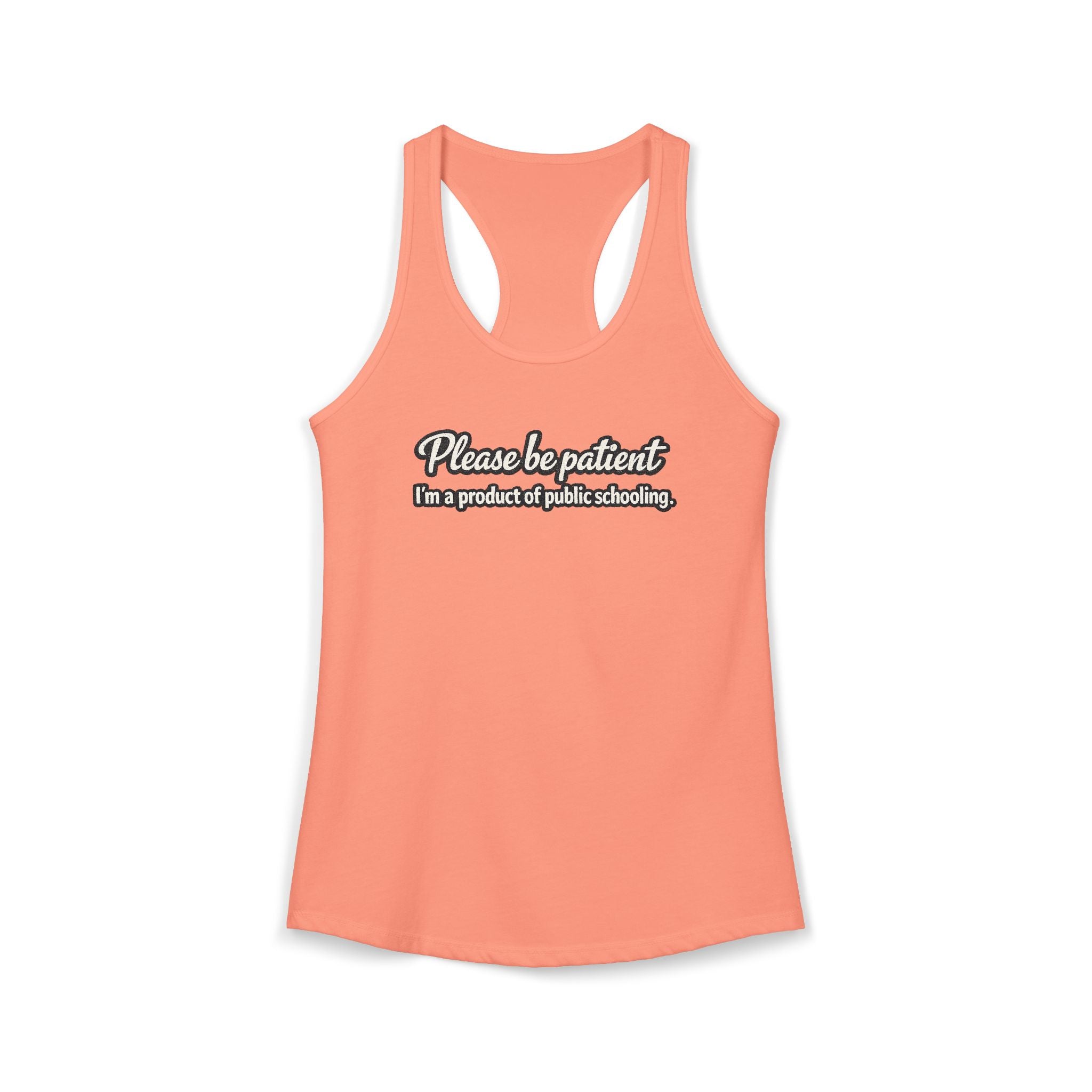 Women's Ideal Racerback Tank-Product of Public Schooling