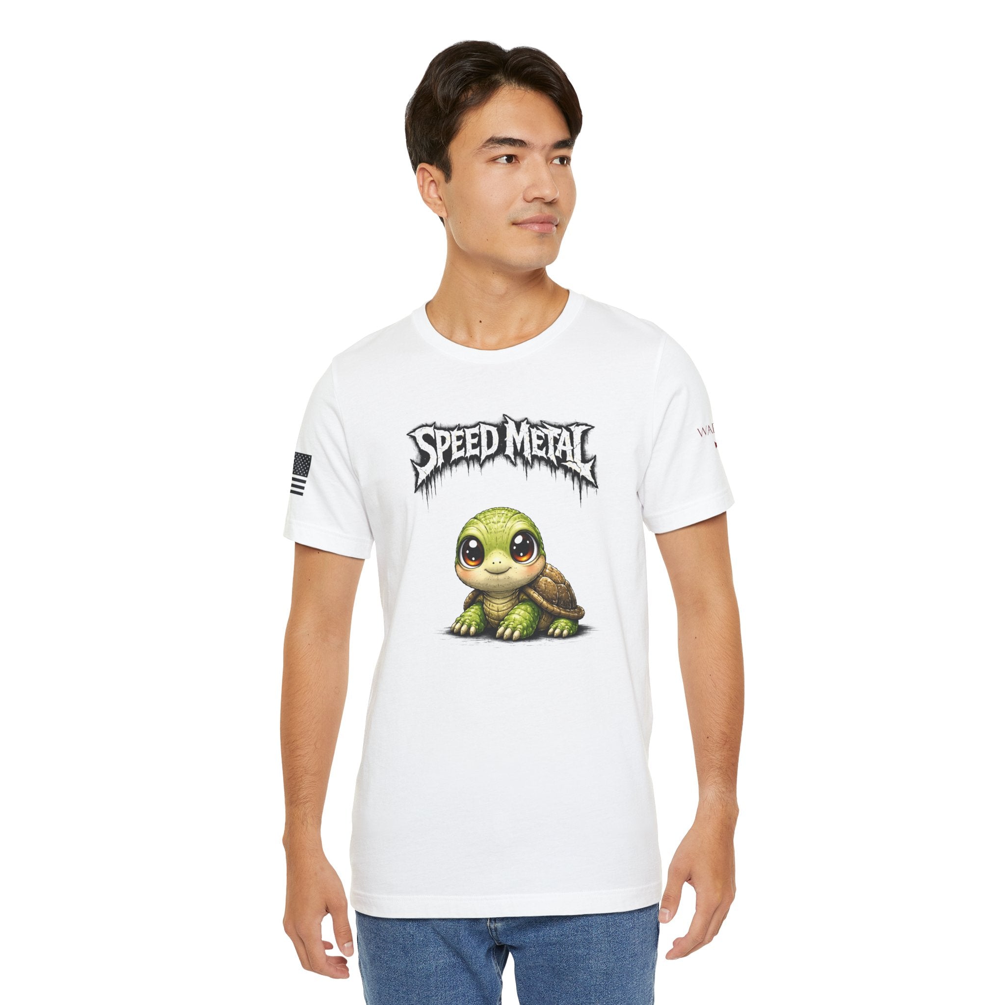 Speed Metal Turtle Tee — Cute Turtle Graphic T-Shirt