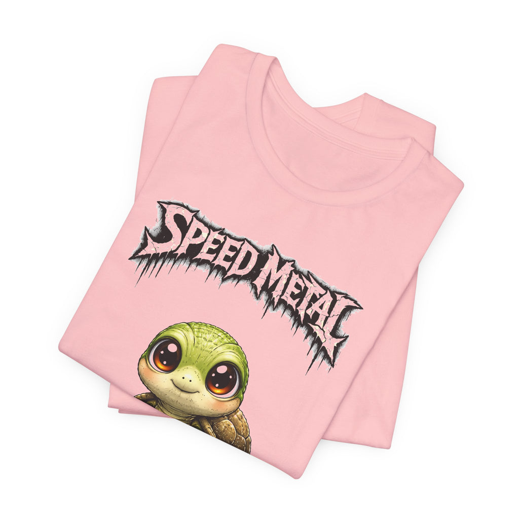 Speed Metal Turtle Tee — Cute Turtle Graphic T-Shirt