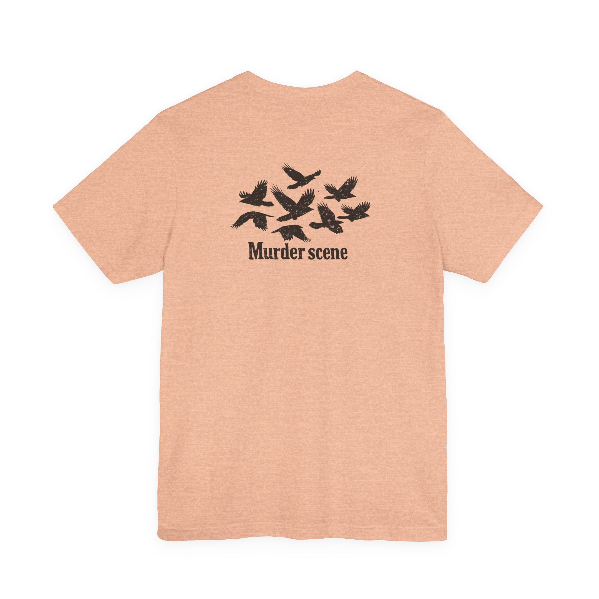 Murder Scene Raven Tee — Wargod Chest Logo Graphic T-Shirt